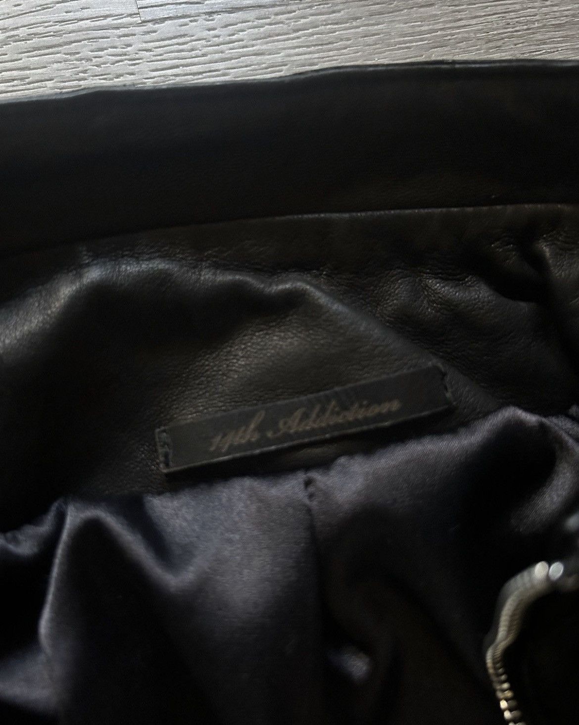 14th Addiction CUSTOM Cross Zipper Distressed Leather Jacket Size US M / EU 48-50 / 2 - 6 Thumbnail