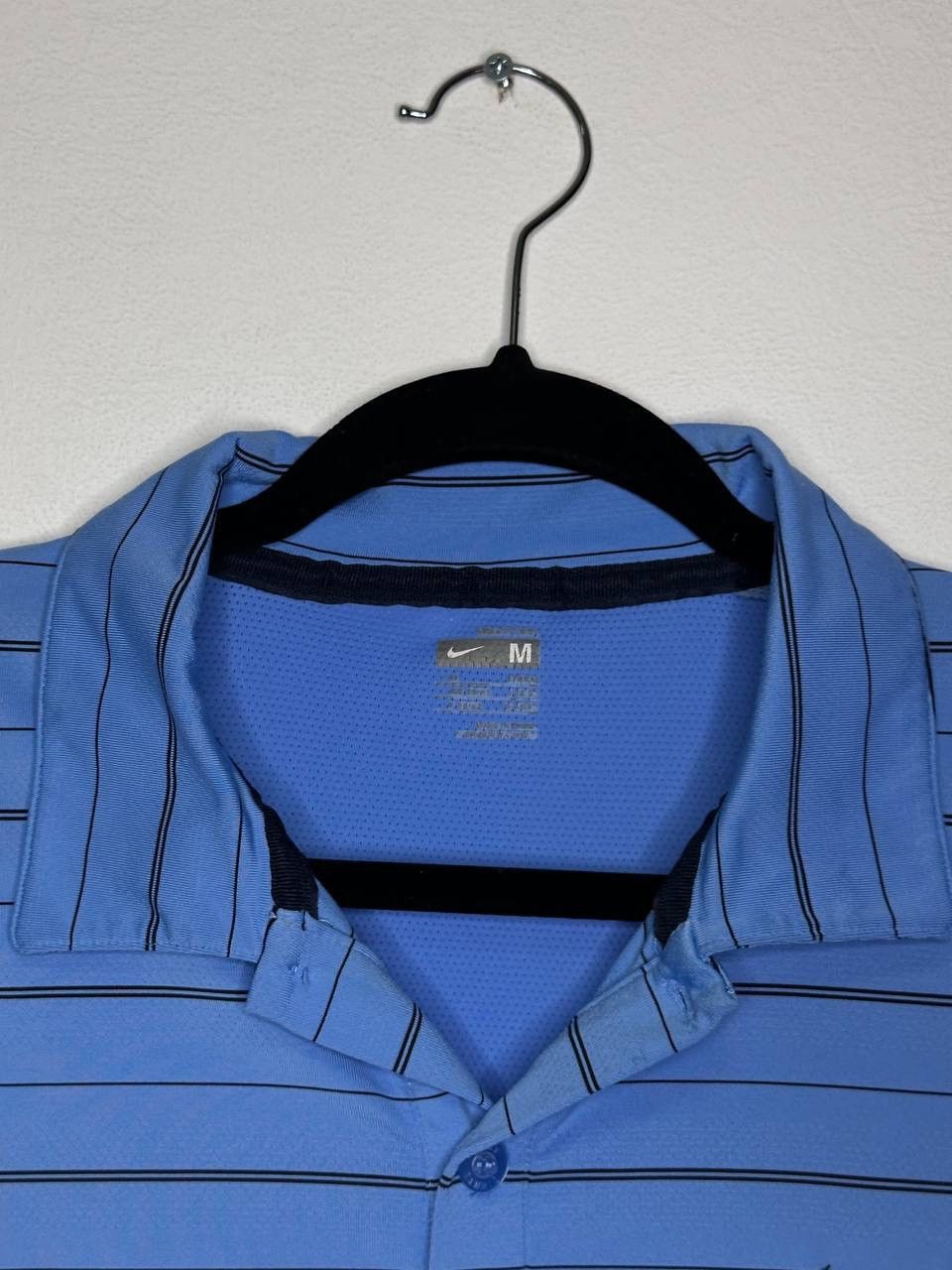 Nike Nike Court Tennis Polo Blue Striped Dri-FIT Men’s M Vintage Size US M / EU 48-50 / 2 - 4 Thumbnail