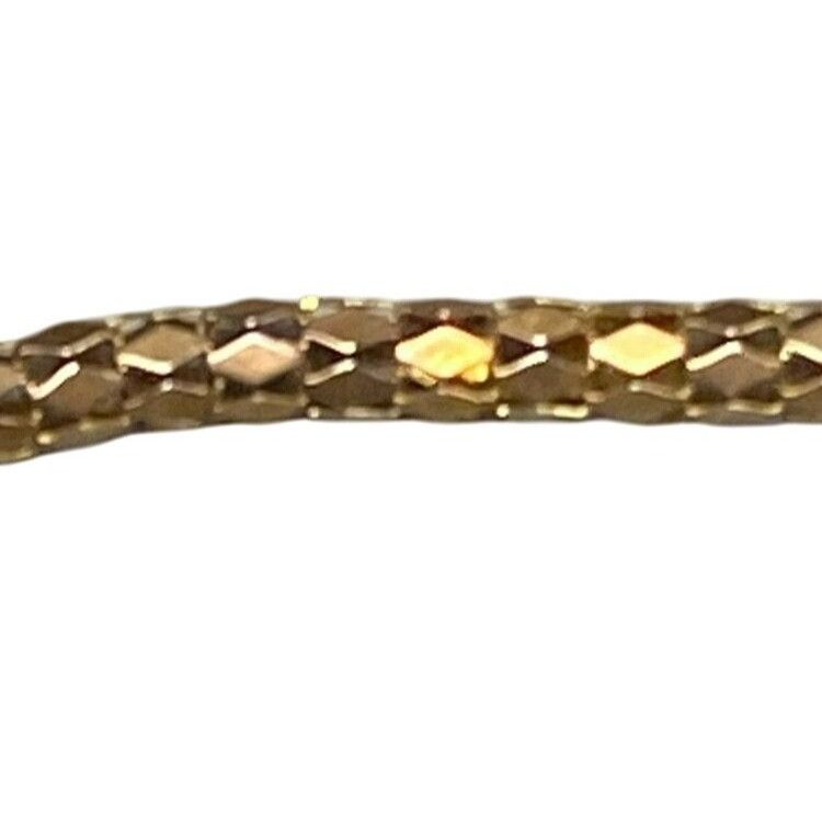 Other Gold-Tone Faceted Bracelet With Lobster Clasp 7 1/2 inches Size ONE SIZE - 5 Thumbnail