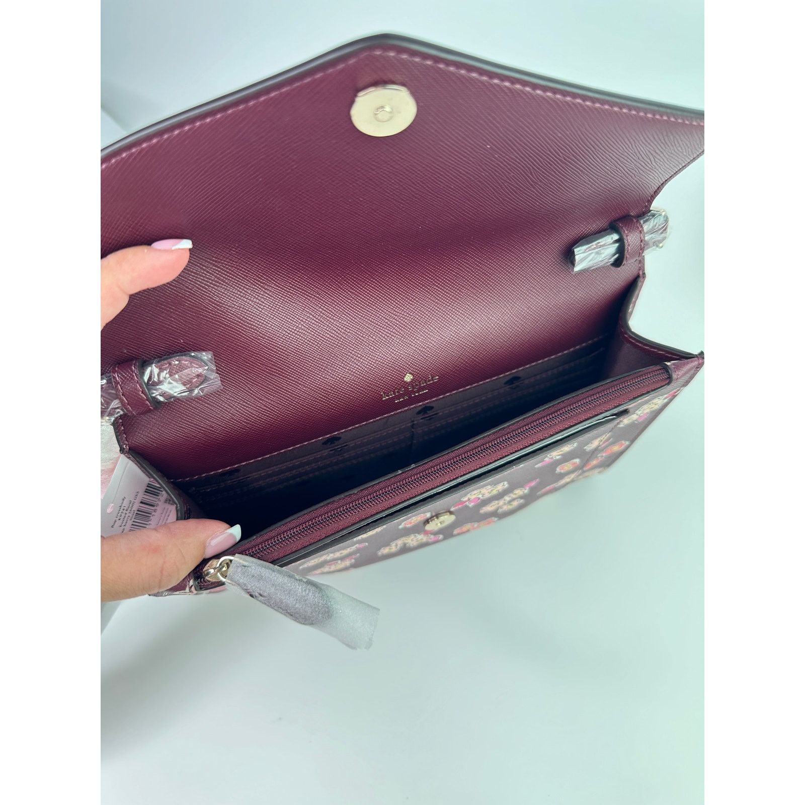 Kate Spade Kate Spade Frosted Floral Tinsel Flap Crossbody Clutch bag Size ONE SIZE - 6 Thumbnail
