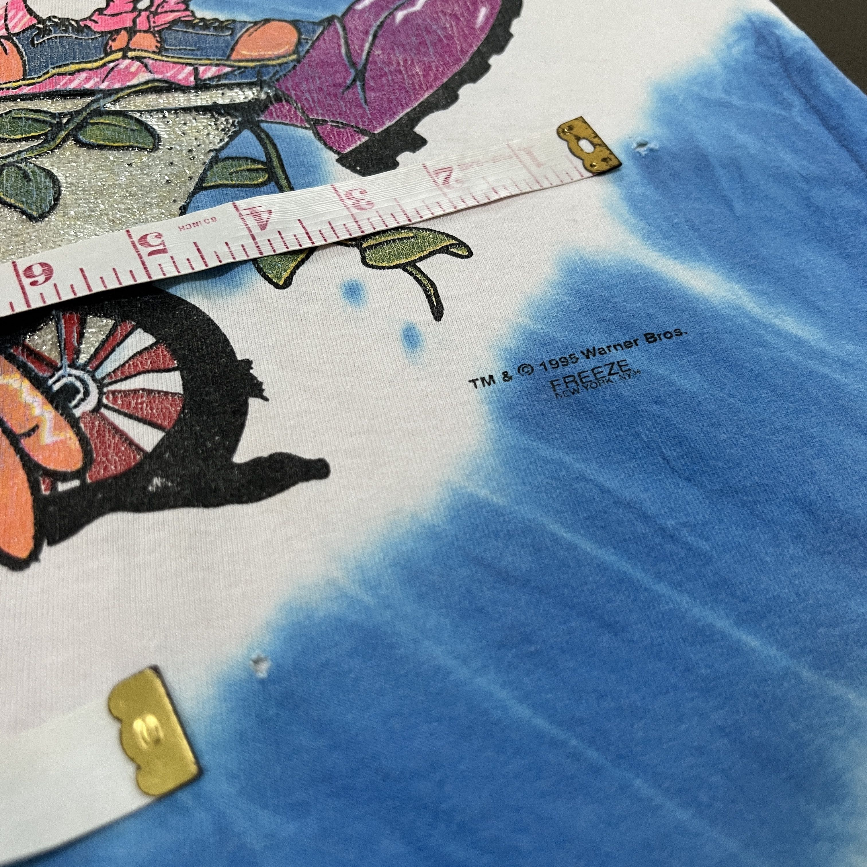 Disney Vintage 90s Looney Tunes Tee Freeze Tweety Taz Tie Dye Size US XL / EU 56 / 4 - 12 Thumbnail