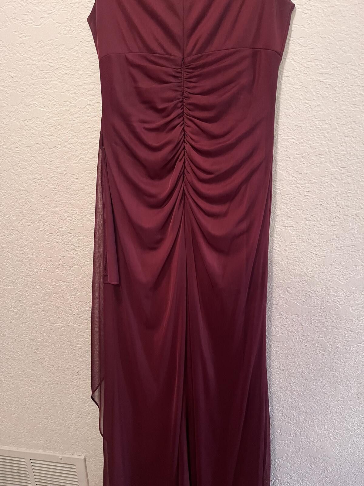 Unknown London Xscape Burgundy Beaded Evening Dress Size 8 Cocktail Dress Size M / US 6-8 / IT 42-44 - 9 Thumbnail