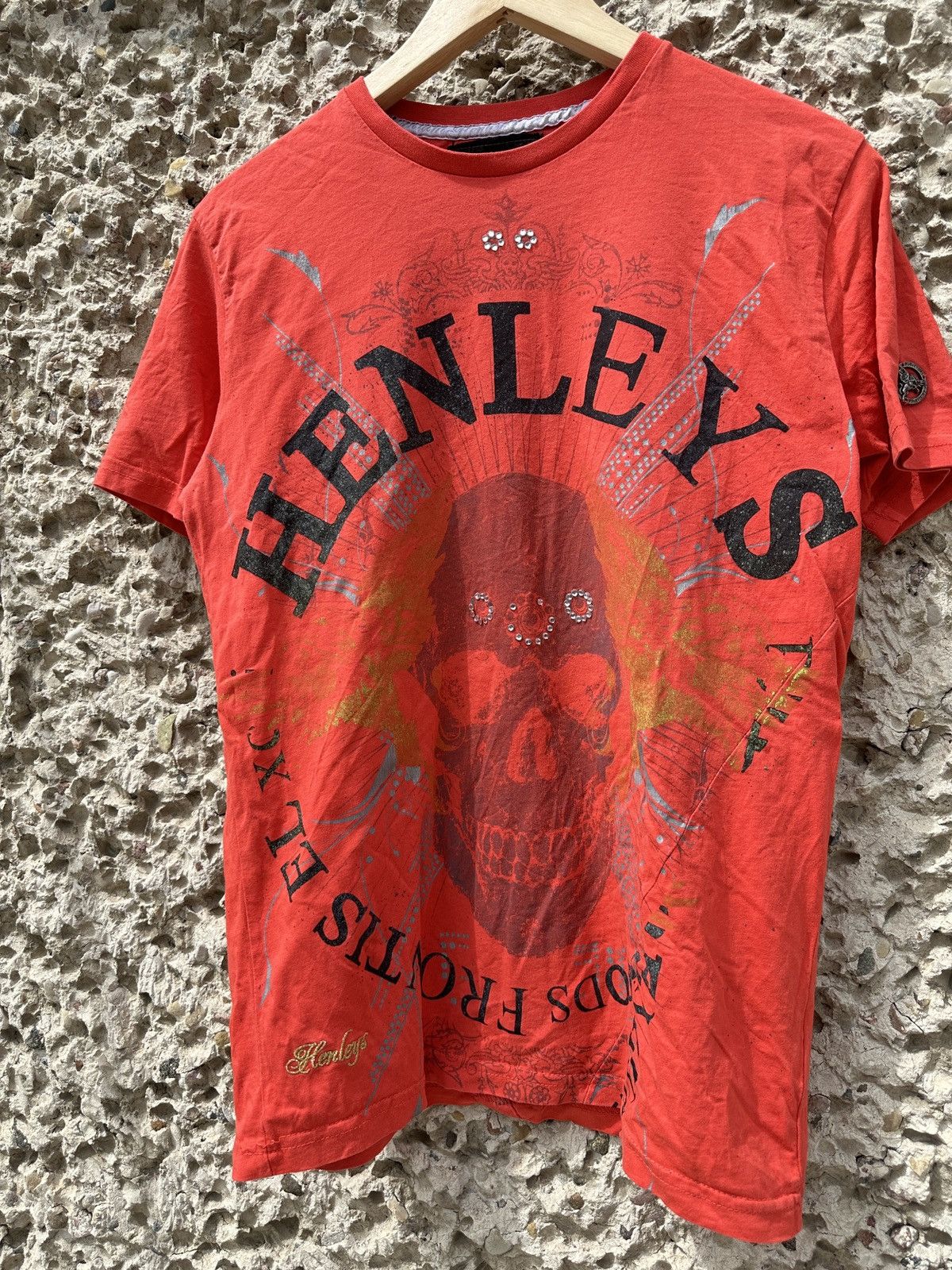 Affliction Vintage 2000s y2k skull skeleton tribal tatoo tee t-shirt Size US M / EU 48-50 / 2 - 3 Thumbnail