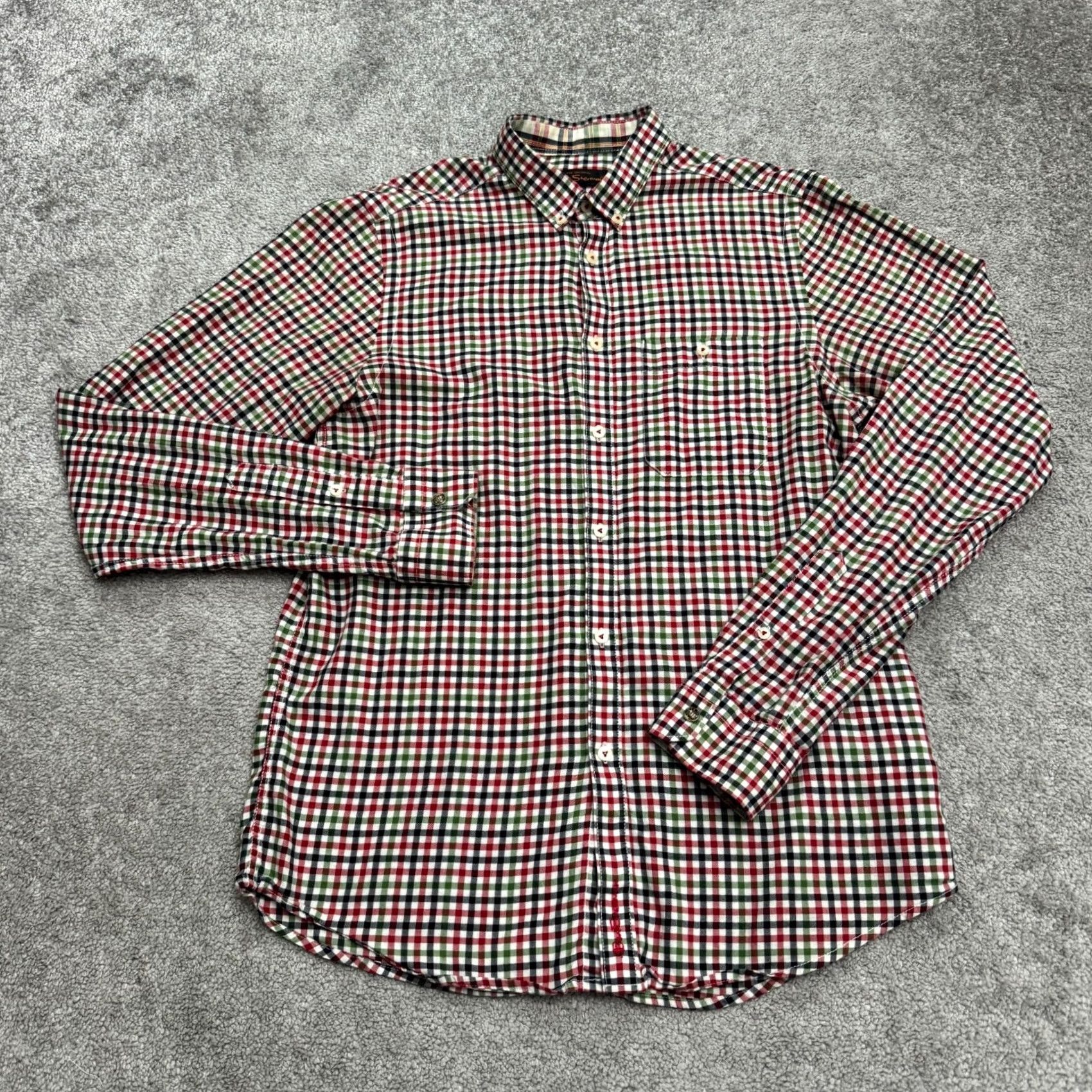 Ben Sherman Ben Sherman Button-Up Shirt Mens Small Multicolor Plaid Cotton Gingham Casual Classic Preppy Size US S / EU 44-46 / 1 - 2 Thumbnail