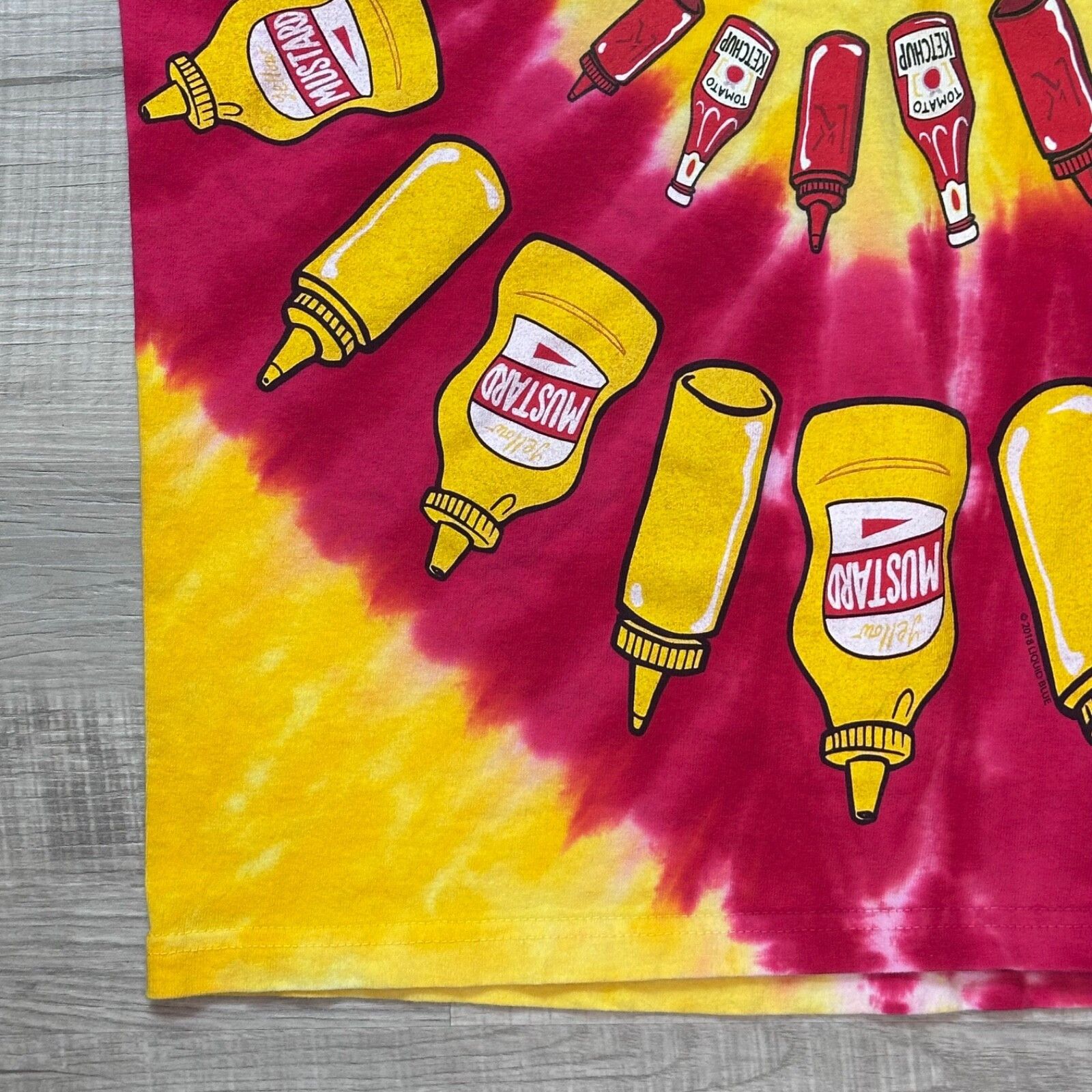 Liquid Blue Liquid Blue Shirt Ketchup Mustard Men's Medium Tie Dye Size US M / EU 48-50 / 2 - 2 Thumbnail