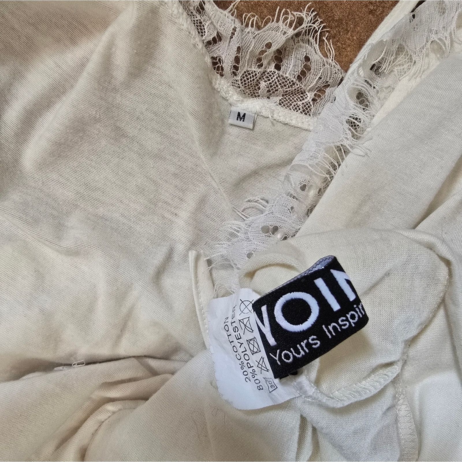 Other White Laced Trim YOINS Long Sleeve Size M / US 6-8 / IT 42-44 - 3 Thumbnail