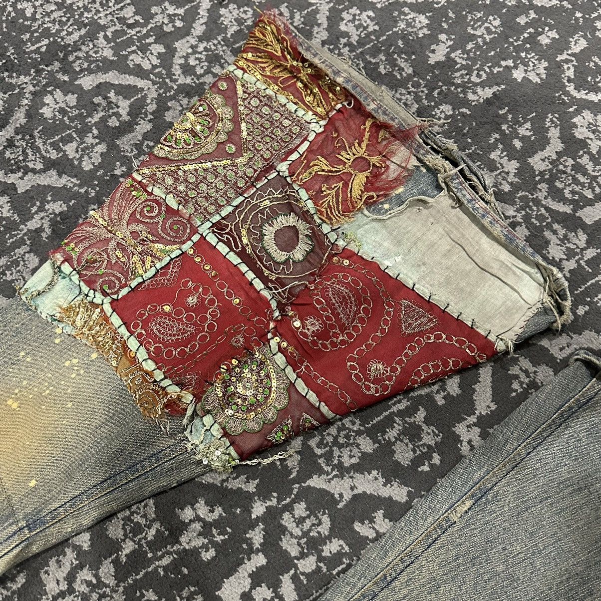 If Six Was Nine If Six Was Nine Ethnic Mudmax Bellbottom Denim Size US 32 / EU 48 - 8 Thumbnail