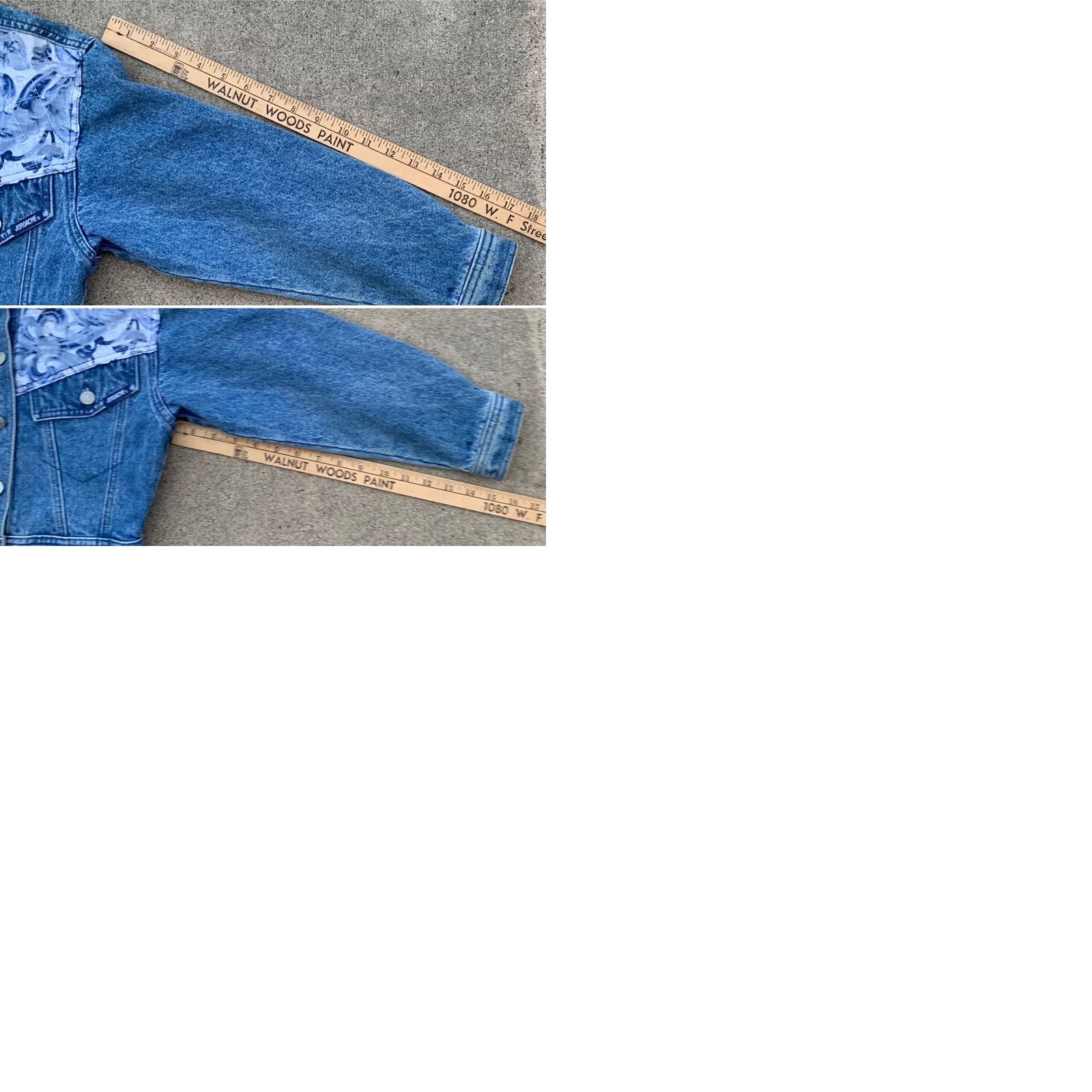 Jordache vintage Jordache Jeanswear denim jacket lace accent M 80s cropped blue denim jacket Mens? Size 32" / US 10 / IT 46 - 9 Thumbnail