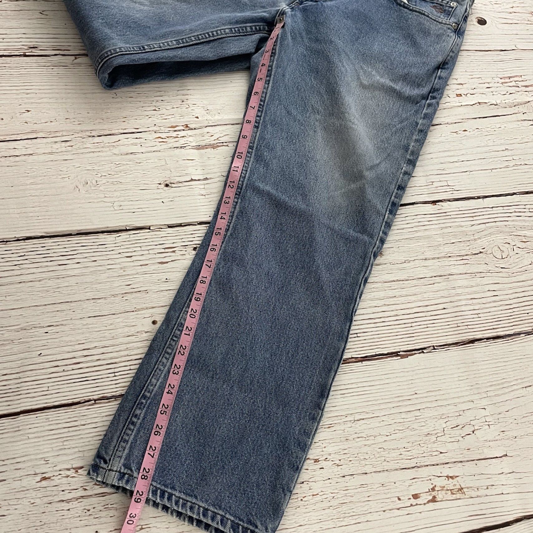Harley Davidson Harley-Davidson Jeans Denim Blue Men's 38x30 Medium Wash Straight Leg Jeans Mens Blue 38x30 Size US 38 / EU 54 - 7 Thumbnail