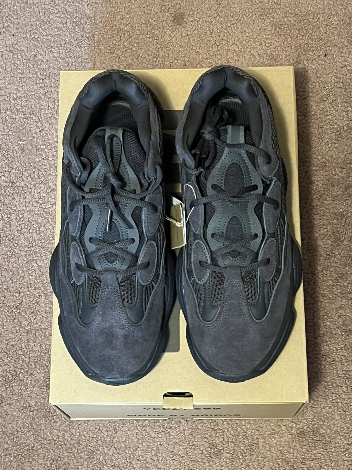Yeezy Yeezy 500 Utility Black (2023) Size US 12 / EU 45 - 1 Thumbnail