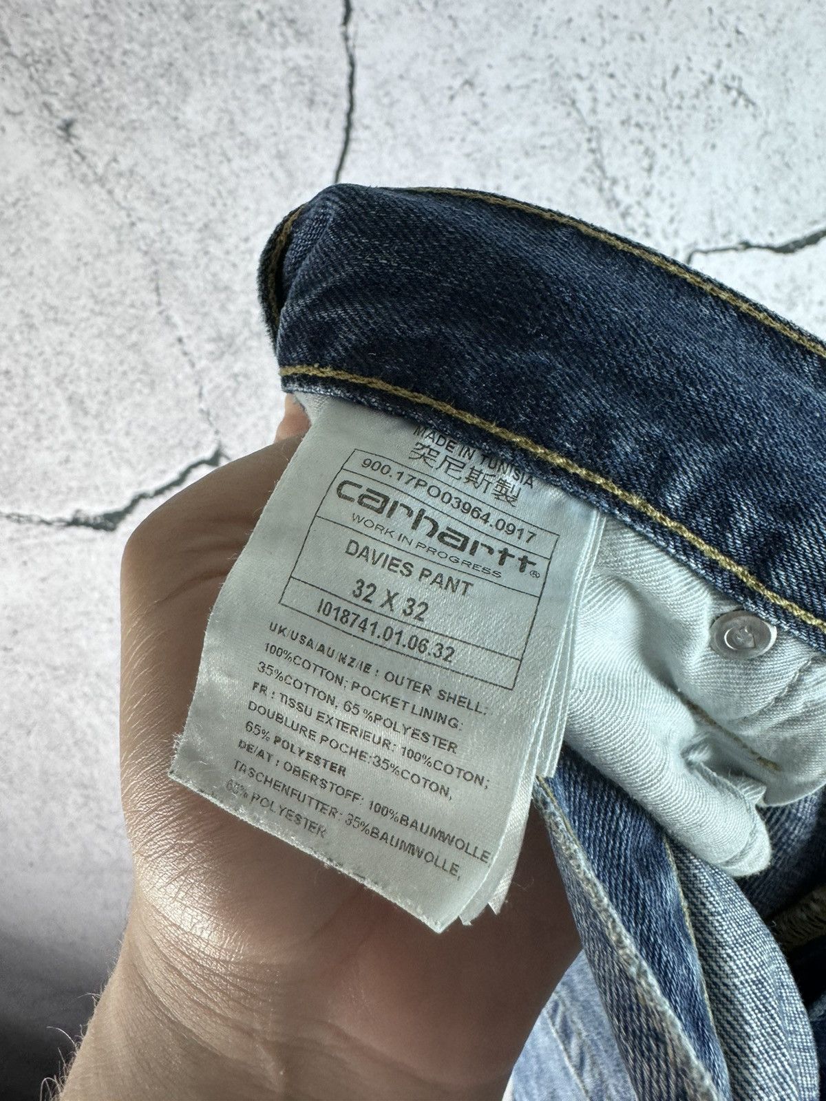 Carhartt Vintage Carhartt WIP Blue Denim Davies Pant Size US 32 / EU 48 - 5 Thumbnail
