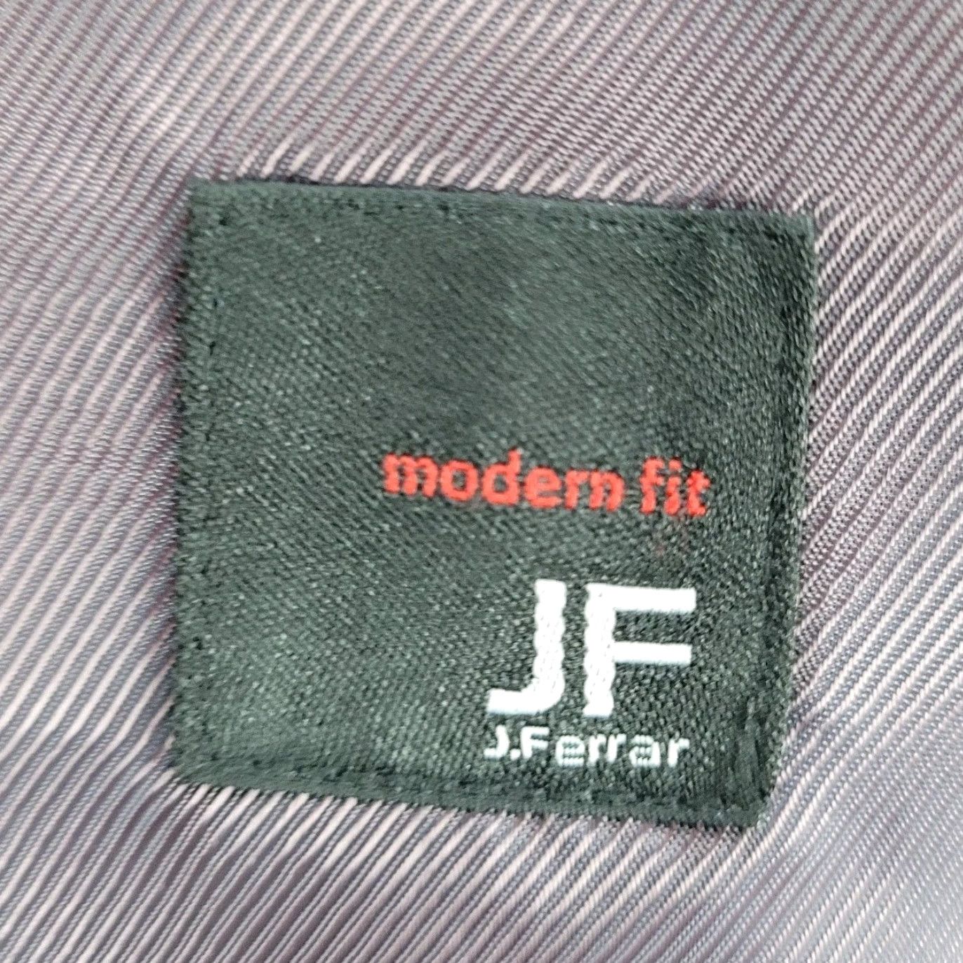 Vintage J. Ferrar Black Striped Modern Fit 2 Button Peak Double Vented Blazer Size 42R Size 42R - 3 Thumbnail