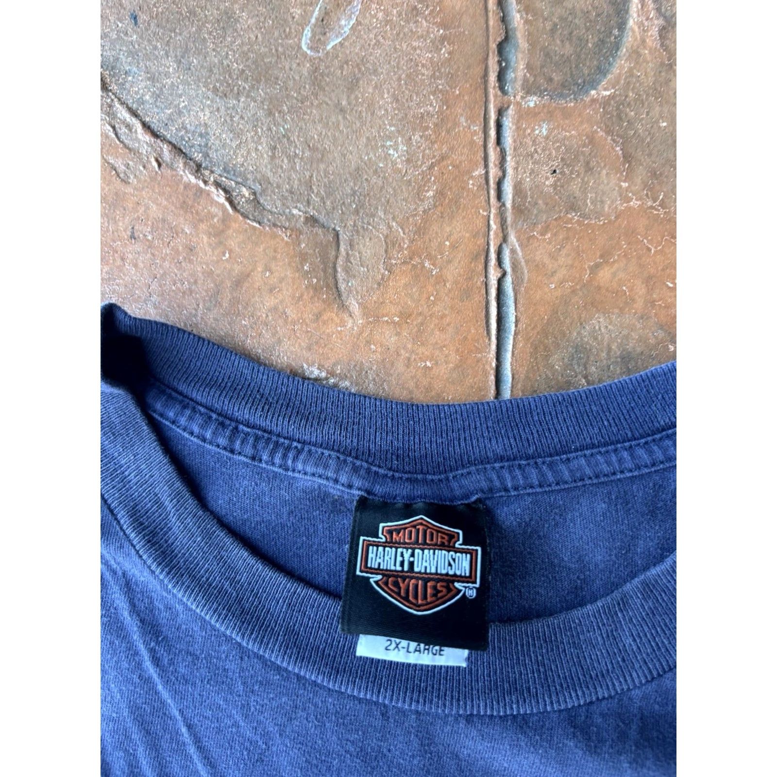 Harley Davidson VINTAGE Harley-Davidson T-Shirt XL Men Blue Motorcycle USA Crew Neck Short Sleeve Logo Logo Double-Sided Biker 90s Decade Vintage Theme Accessories Size US XL / EU 56 / 4 - 3 Thumbnail