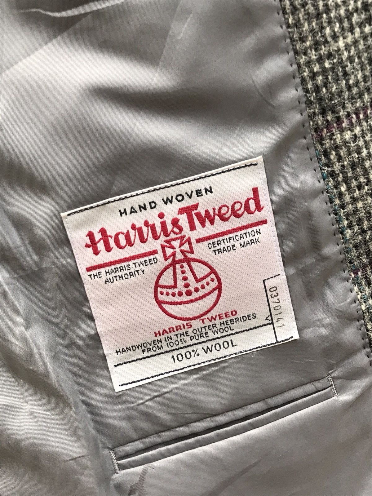Harris Tweed ⚡️Vintage Ginza Harris Tweed Wool Button Coat Size 52R - 9 Thumbnail