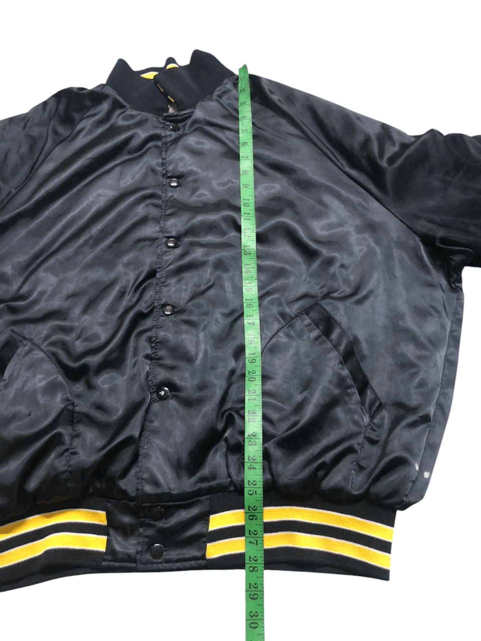 Vintage Vintage 80s Aristo Jac Sattin Bomber Jacket Distressed Size US L / EU 52-54 / 3 - 25 Thumbnail
