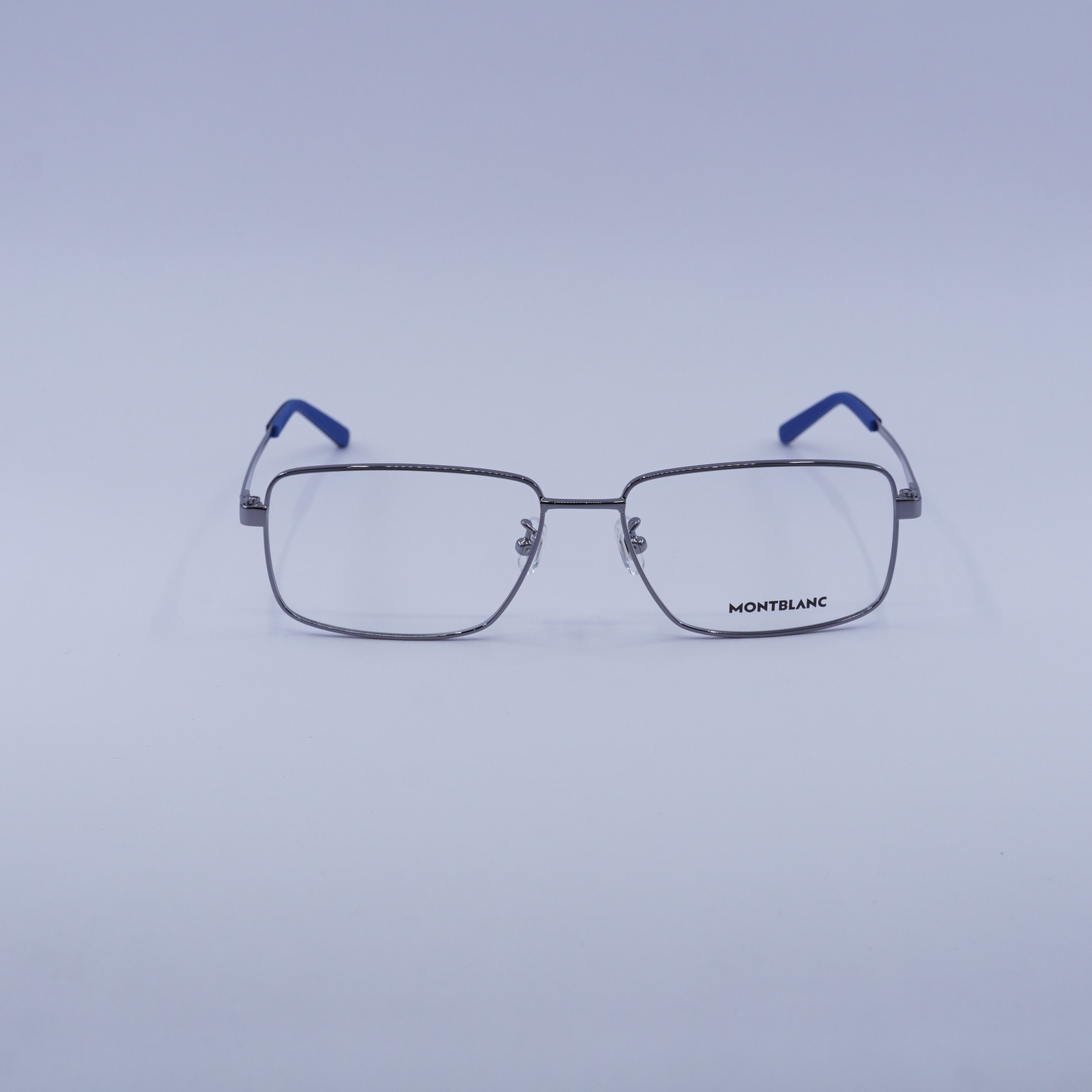 Montblanc Montblanc MB0108O 002 Eyeglasses Ruthenium 57mm Rectangle Size ONE SIZE - 2 Thumbnail