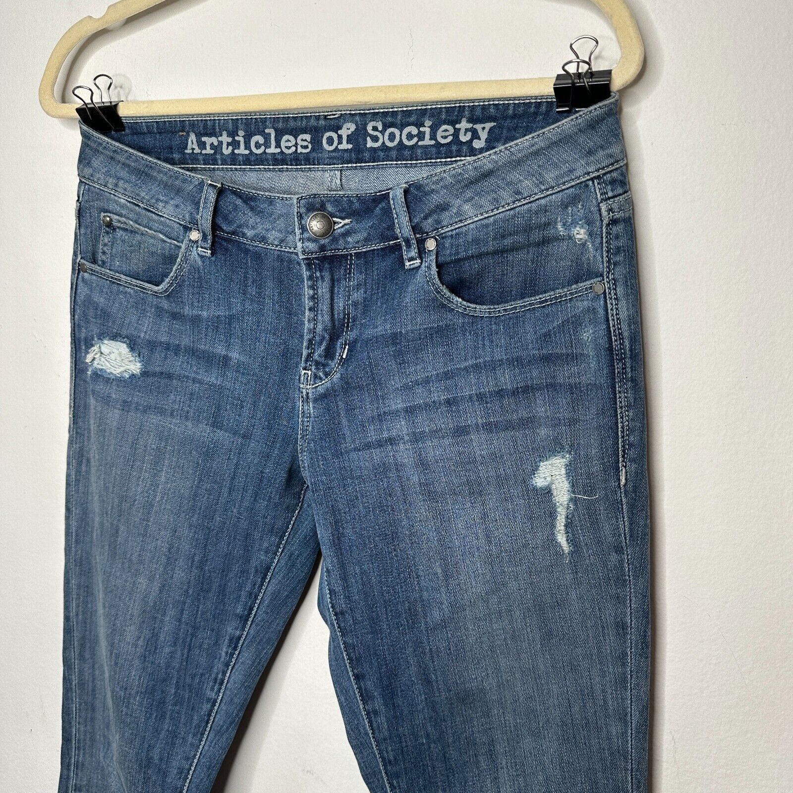 Other Articles of Society Kendra Distressed Jean Two Back Pocket 2 Size 26" / US 2 / IT 38 - 4 Thumbnail