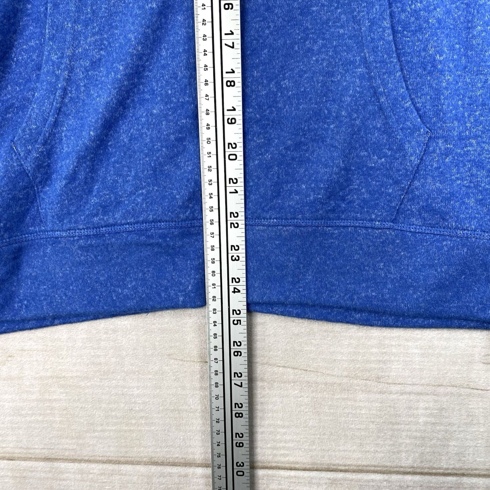 Eddie Bauer Eddie Bauer Womens Hoodie Sweatshirt L Blue Brushed Jersey Knit V Neck NWT Size L / US 10 / IT 46 - 3 Thumbnail