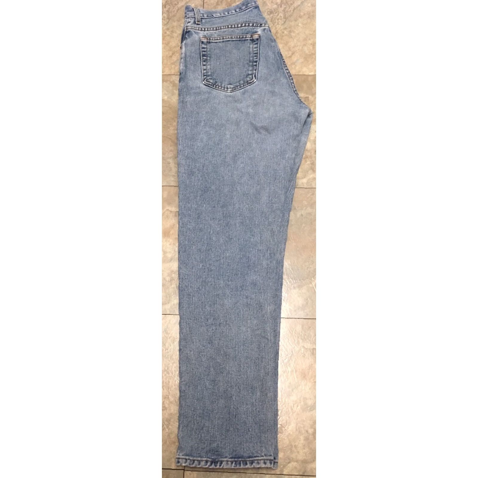 DKNY VINTAGE DKNY Jeans Tapered Leg 90s Mom Jeans Made In USA Sz 10 32 in Waist Blue Denim Jeans Mens Size 32" / US 10 / IT 46 - 4 Thumbnail