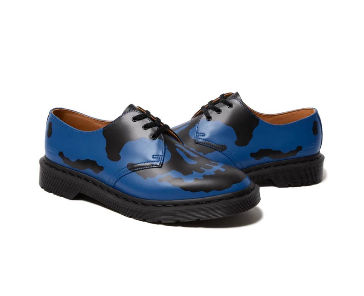 Dr. Martens × Supreme Supreme Dr Martens 1461 3-Eye Shoe Blue Skull Size US 9 / EU 42 - 1 Thumbnail