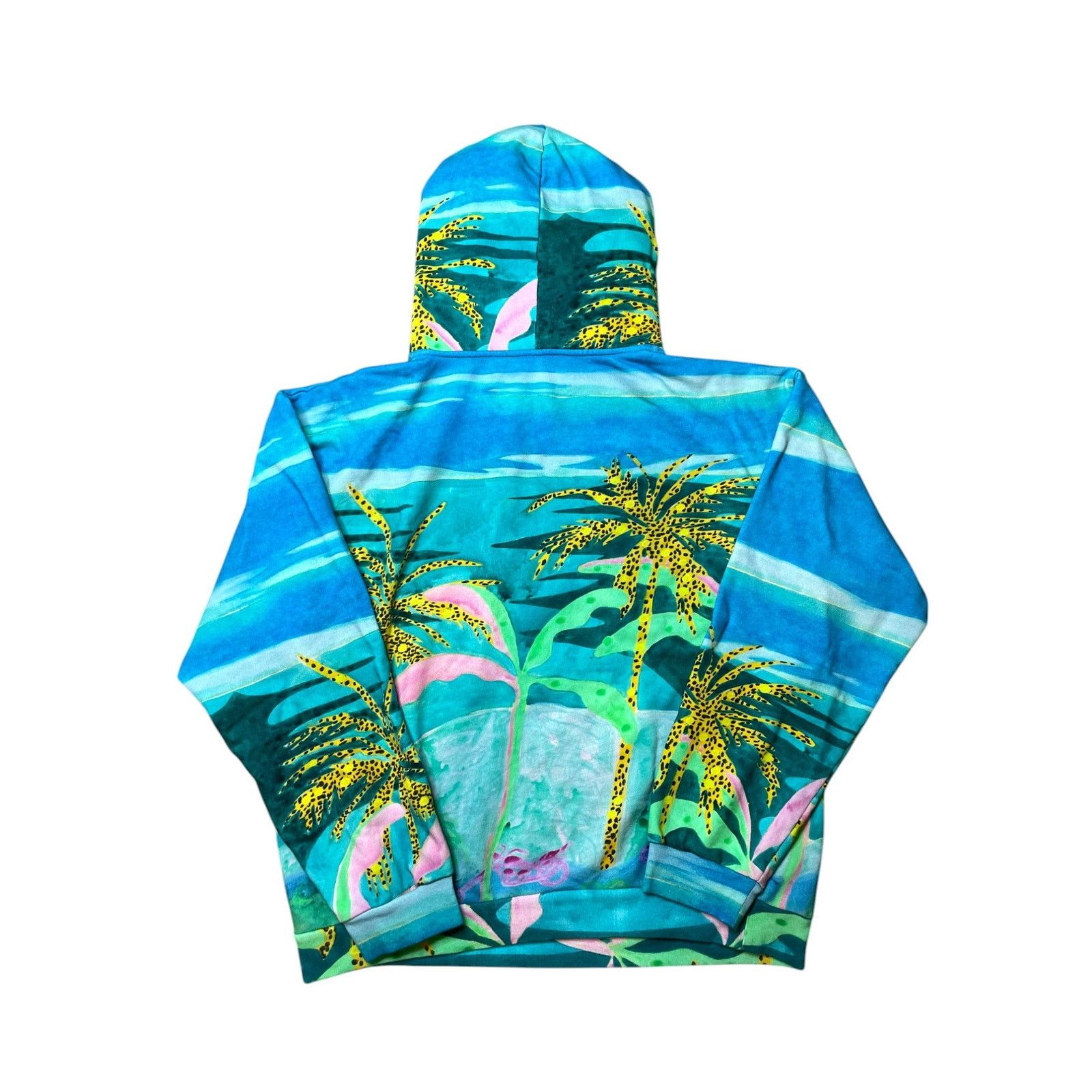 Celine Celine Tropical Hoodie Blue Size L / US 10 / IT 46 - 2 Thumbnail