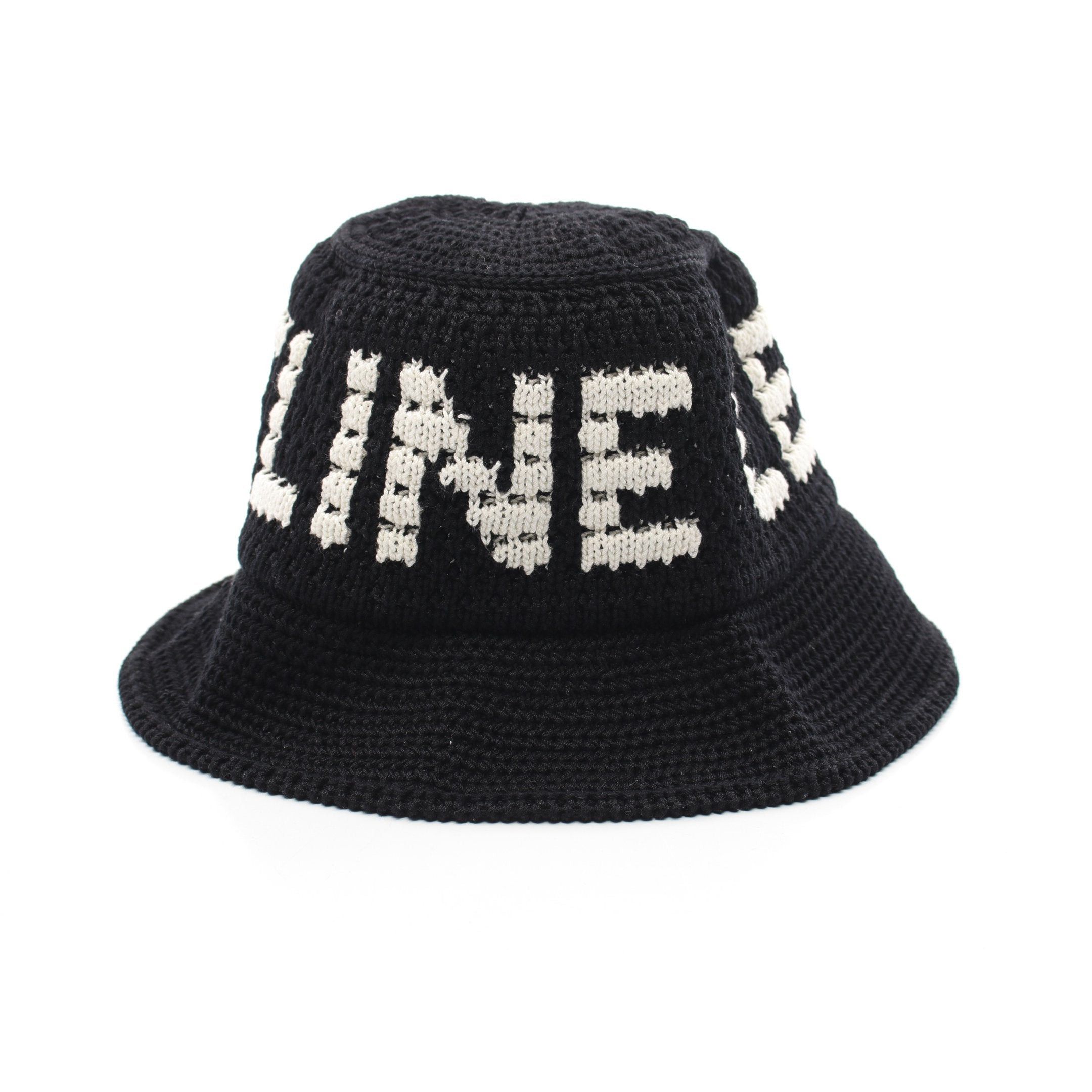 【CELINE】CROCHETED BUCKET HAT Celine Crochet Cotton Bucket Hat Navy - US