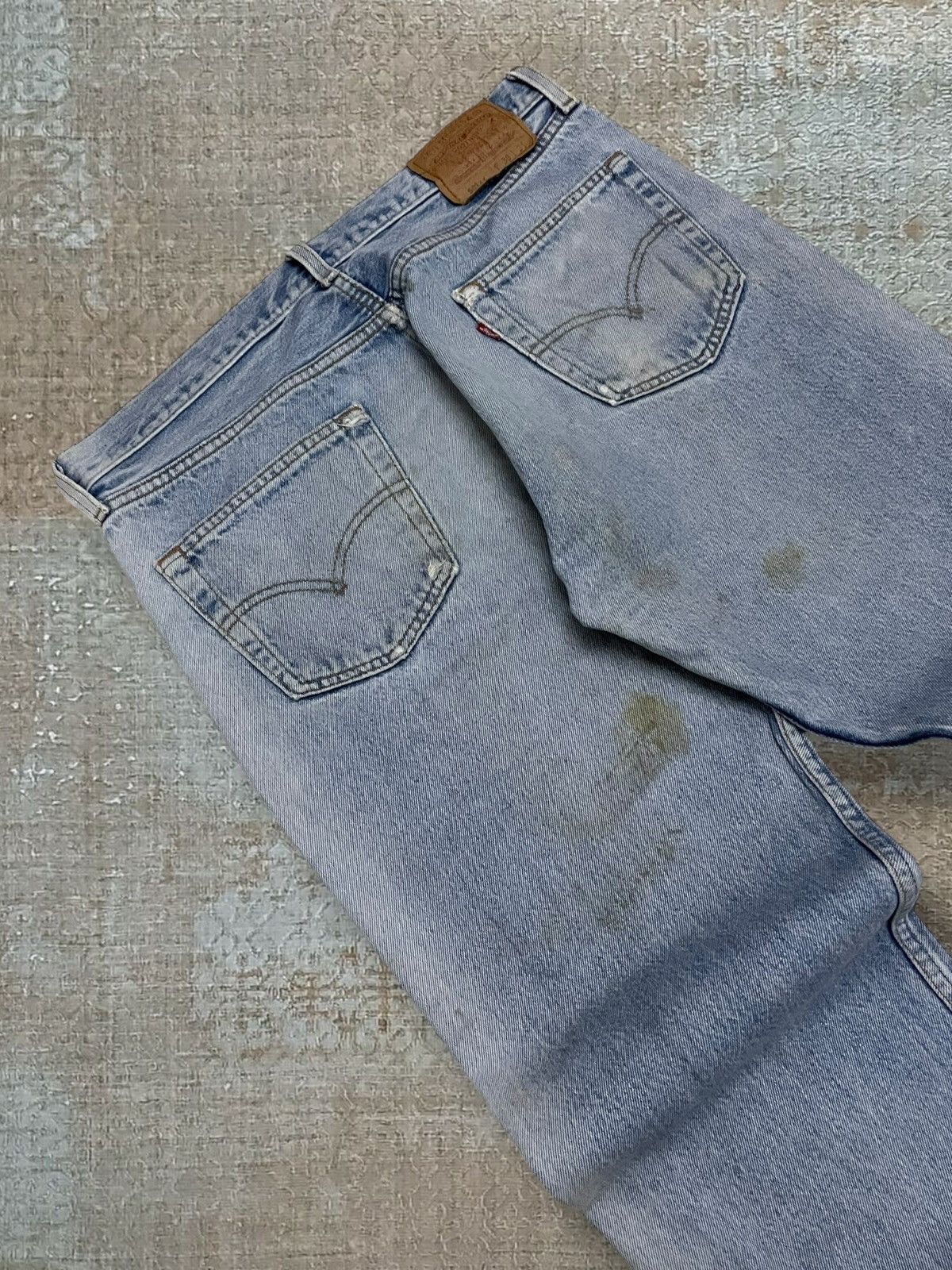 Levi's Vintage Clothing Vintage 1990s Designer Levis 501XX Distressed Classic Denim Size US 34 / EU 50 - 18 Thumbnail