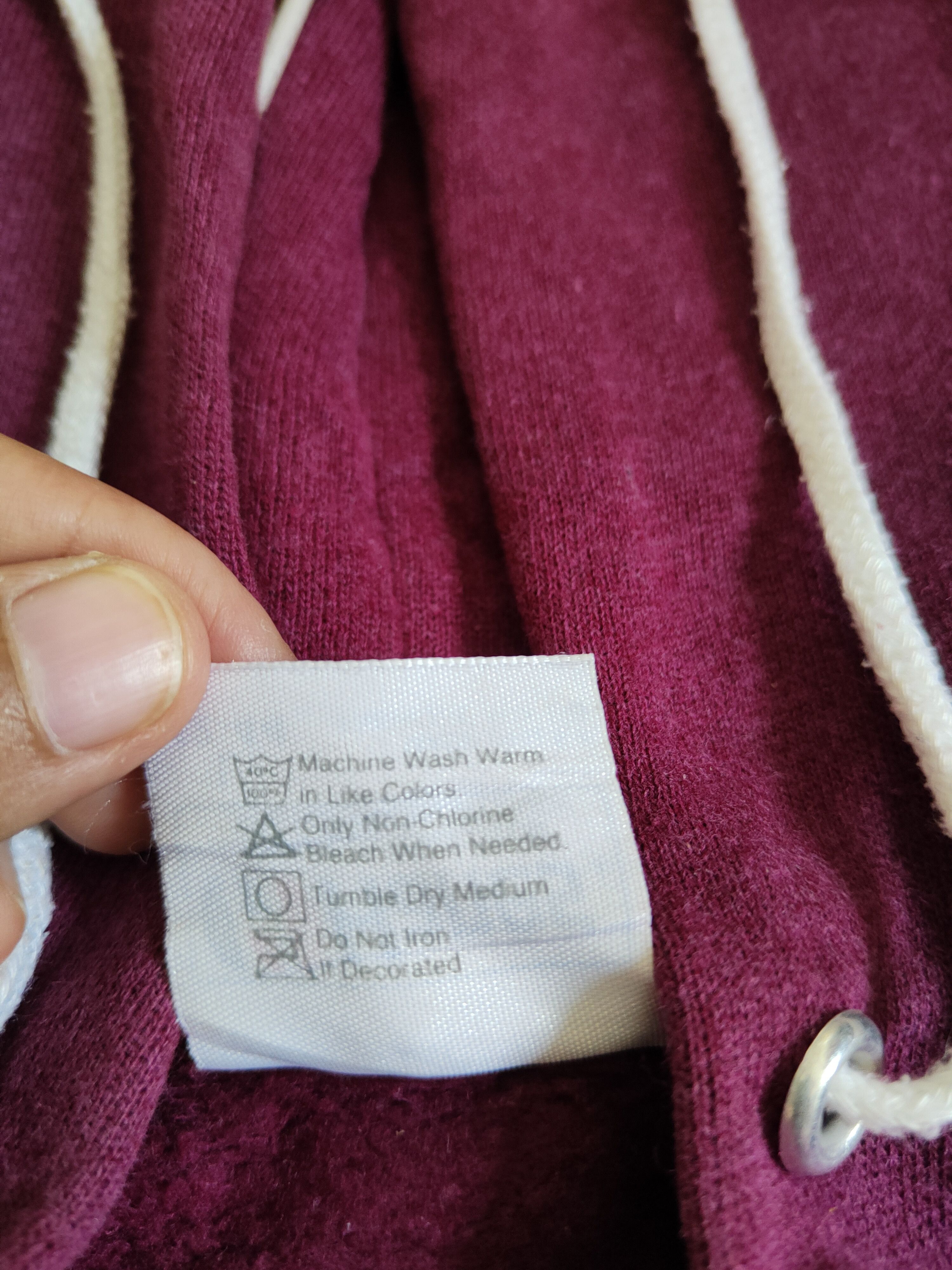 Hanes Hanes made in usa vintage Dark Purple Hoodie Sweaters #S2399 Size US L / EU 52-54 / 3 - 10 Thumbnail