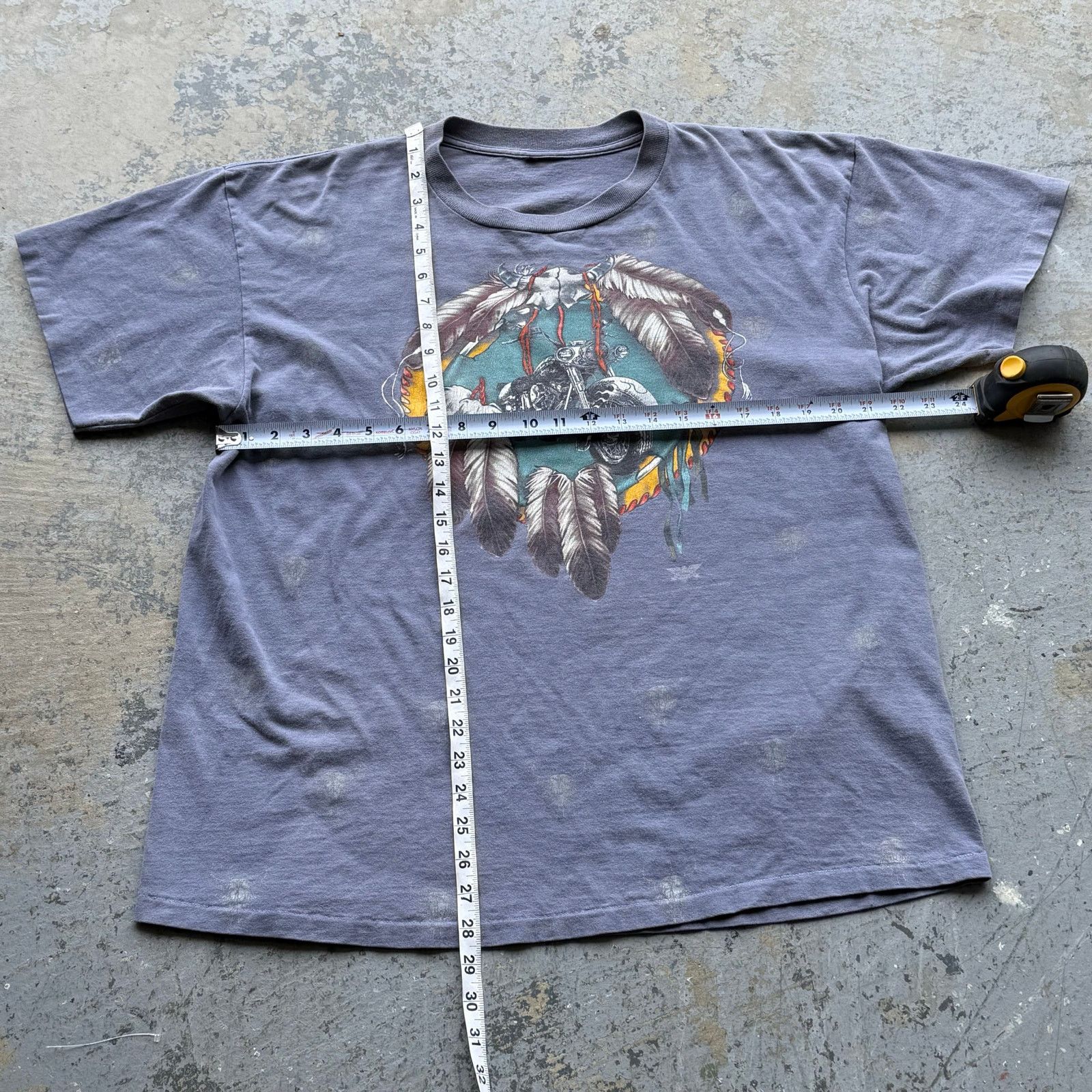 Vintage Vintage All Over Print Aztec Biker Tee Size US L / EU 52-54 / 3 - 7 Thumbnail