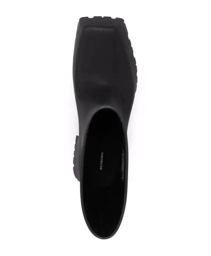 Balenciaga o1tr1nto0725 Trooper Rubber Boots in Black Size US 5.5 / EU 38 - 3 Thumbnail