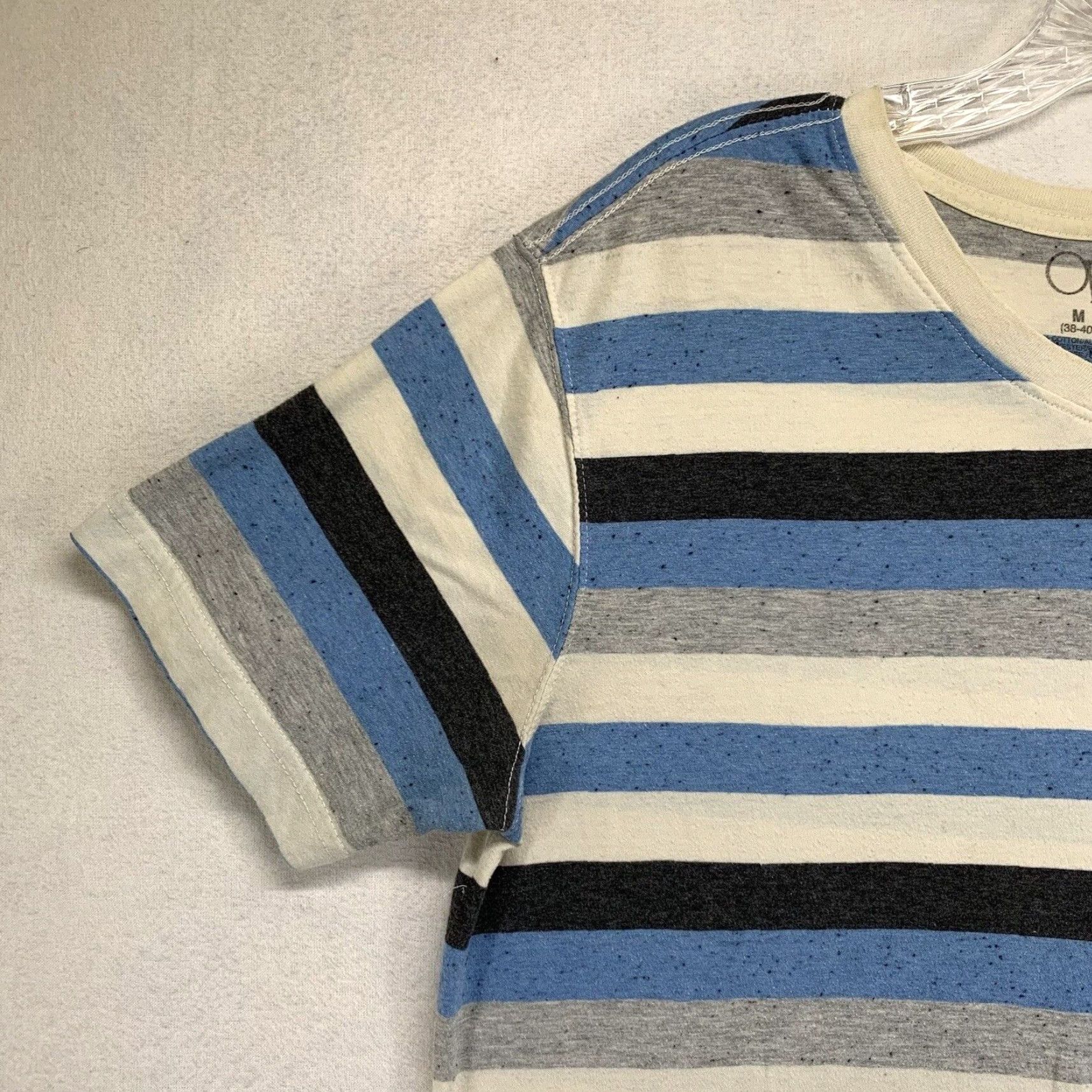 Ocean Pacific VINTAGE Ocean Pacific T-Shirt Men’s Small Short Sleeve Cotton Blend Striped V-Neck Surfer Style The Ramones Men Size US S / EU 44-46 / 1 - 3 Thumbnail