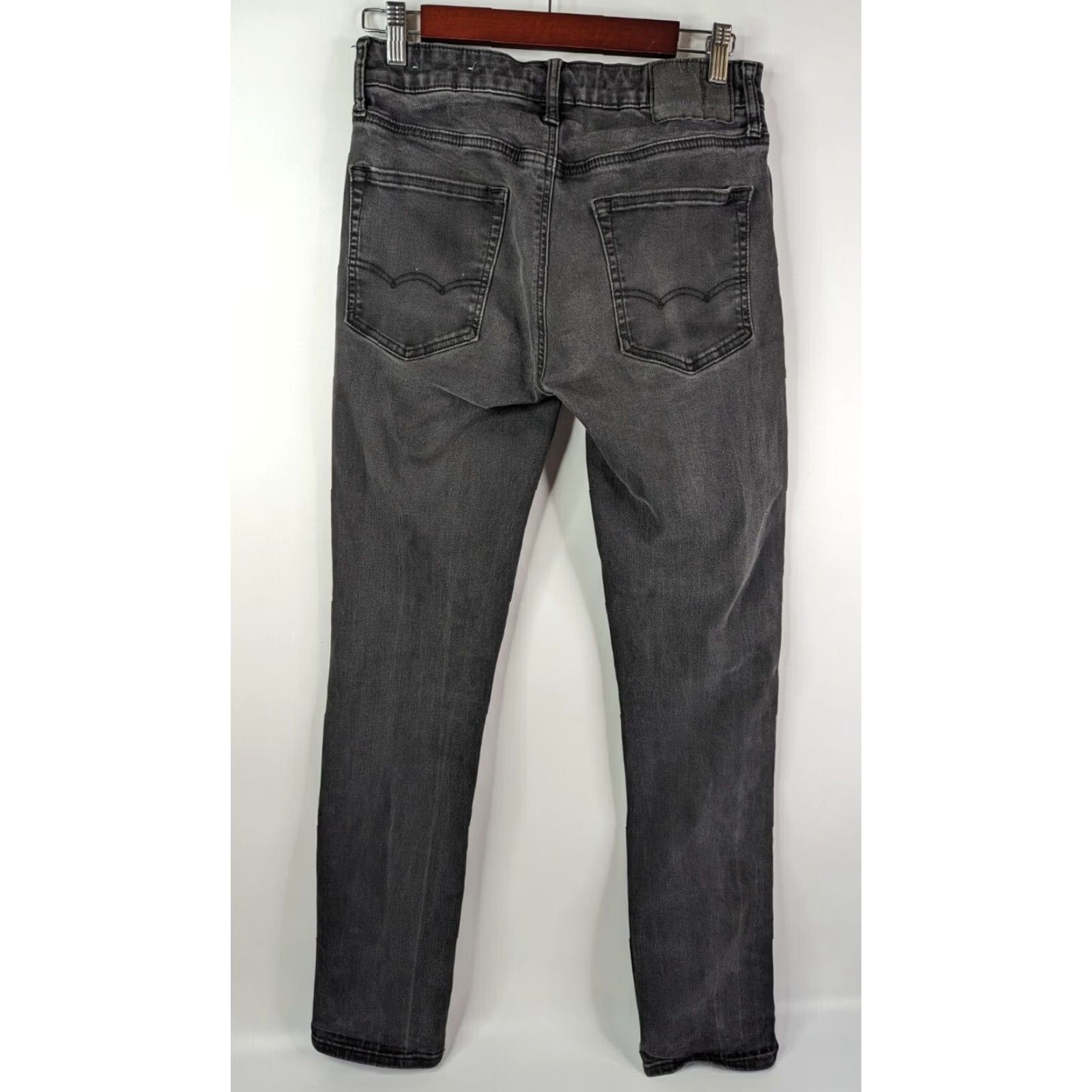 American Eagle Outfitters American Eagle Outfitters Slim Straight Jeans Men Black 30x34 Next Flex 4 Denim Pockets 5-Pocket Design Regular Inseam 34" USA Color Black Size US 30 / EU 46 - 4 Thumbnail