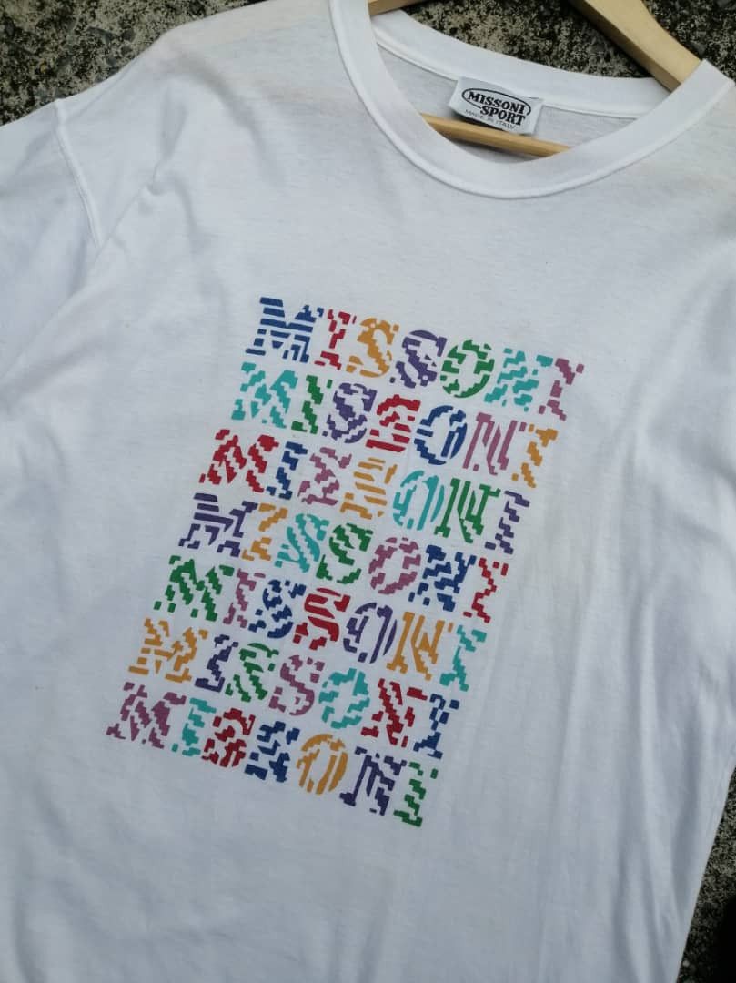 Missoni Missoni Sport Colourful Spellout Tee Size US M / EU 48-50 / 2 - 2 Thumbnail