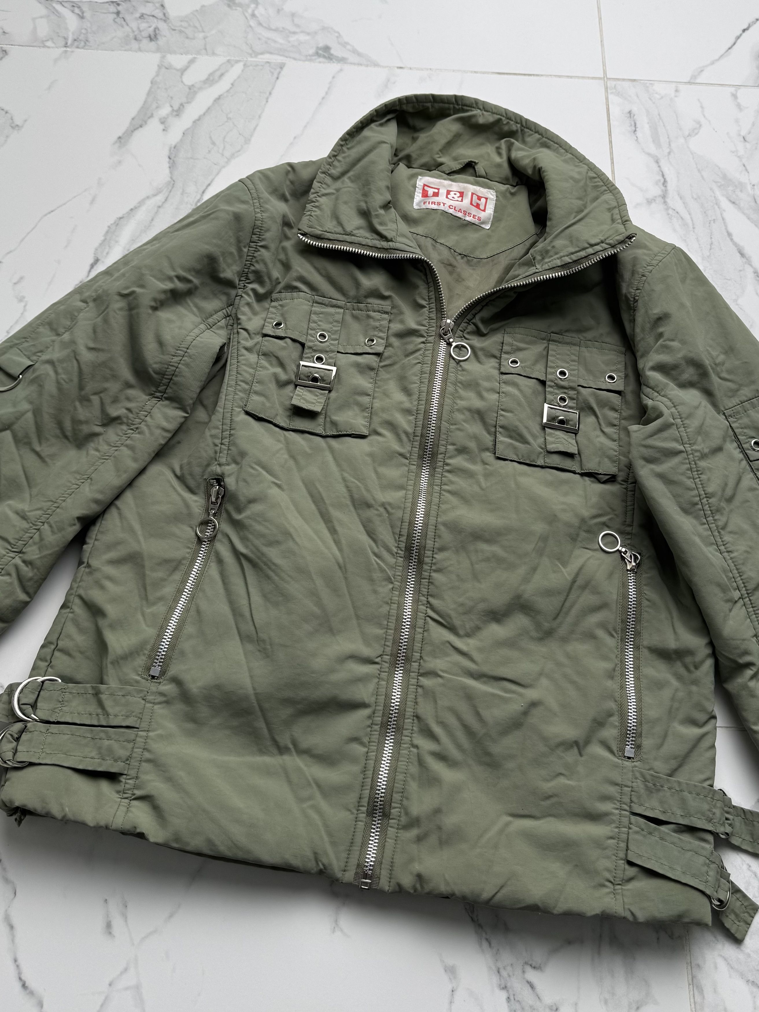 Japanese Brand Utility Jacket Women Zip Up MilitaryY2K Buckle Cargo Style Size M / US 6-8 / IT 42-44 - 5 Thumbnail