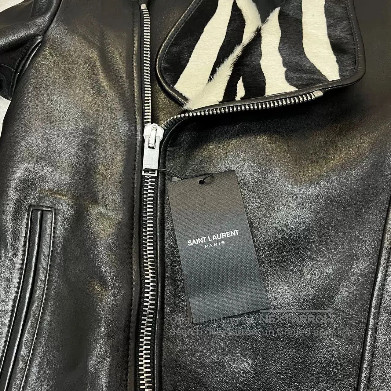 Saint Laurent Paris Saint Laurent Black Leather Jacket. Size XS / US 0-2 / IT 36-38 - 4 Thumbnail