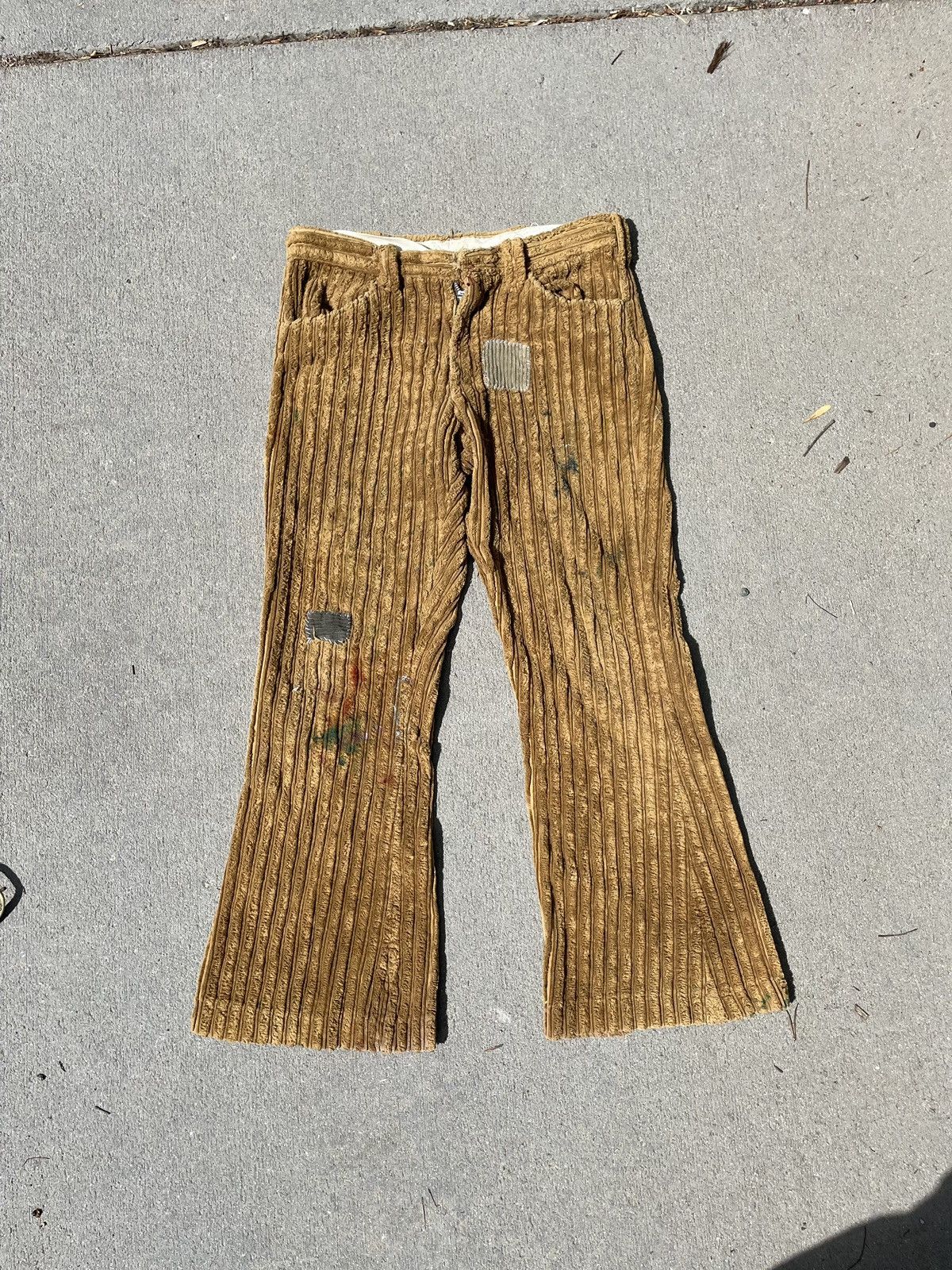 Vintage 70s corduroy flares | Grailed