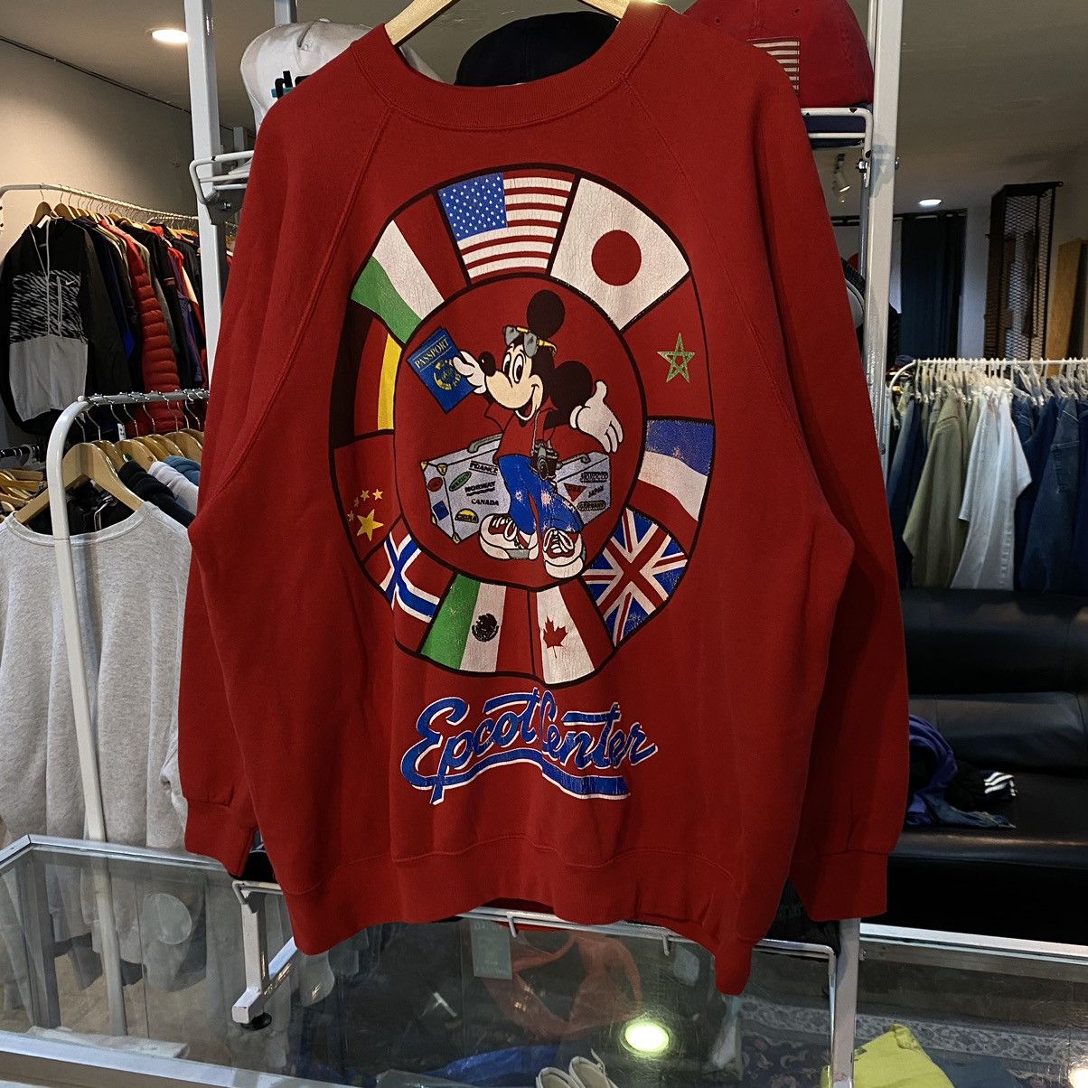 Disney × Vintage Mickey Mouse Walt Disney World Epcot Center Crewneck Size US XXL / EU 58 / 5 - 4 Thumbnail