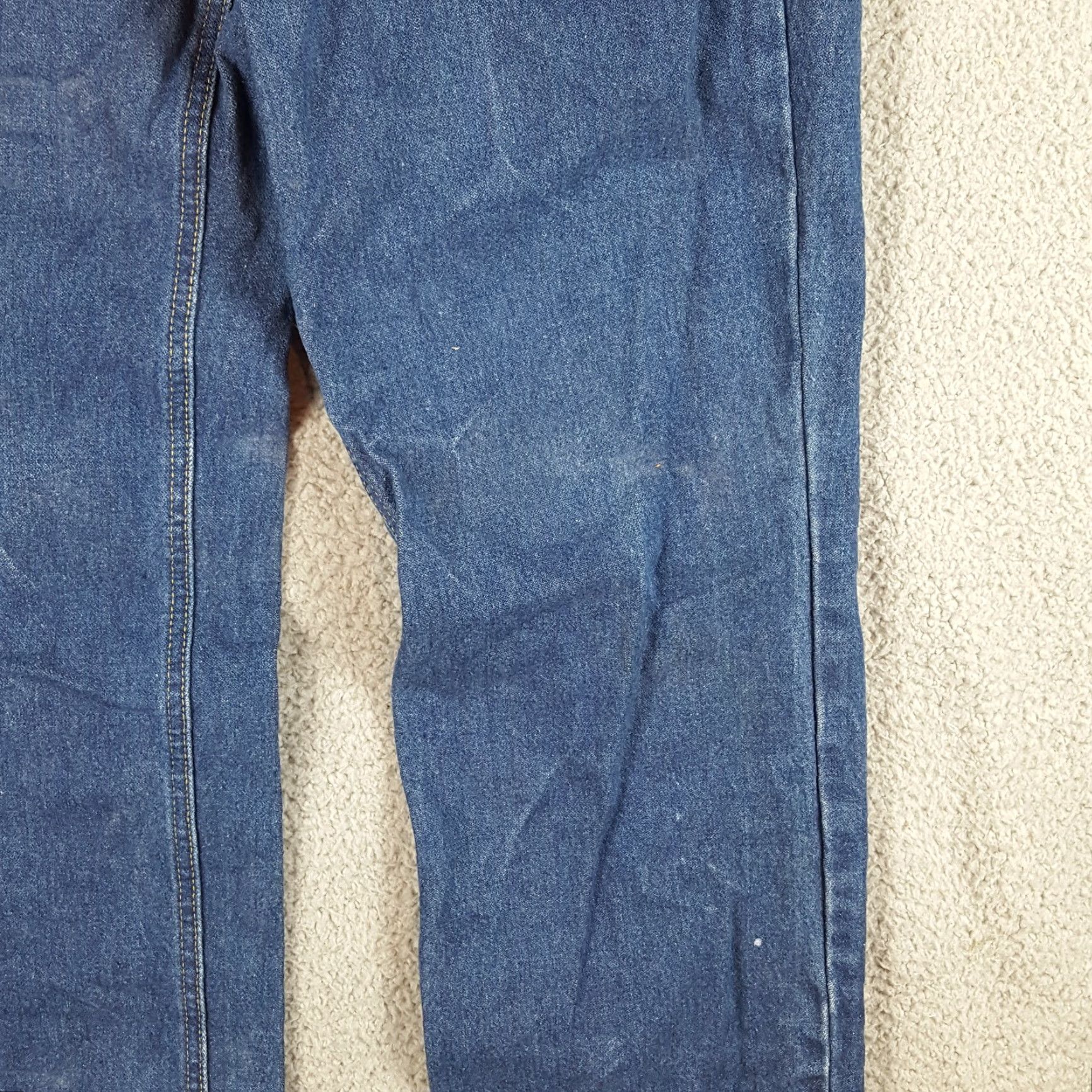 Carhartt VINTAGE Carhartt Flame-Resistant Work Jeans Denim Blue 34x30 Men 34x30 Blue Jeans 90s Workwear 5-Pocket Mens Size US 34 / EU 50 - 3 Thumbnail