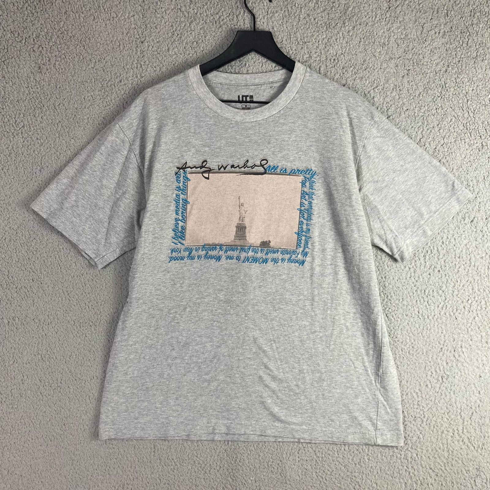 Uniqlo Uniqlo UT Andy Warhol All is Pretty Gray T-Shirt Mens Medium Size US M / EU 48-50 / 2 - 4 Thumbnail