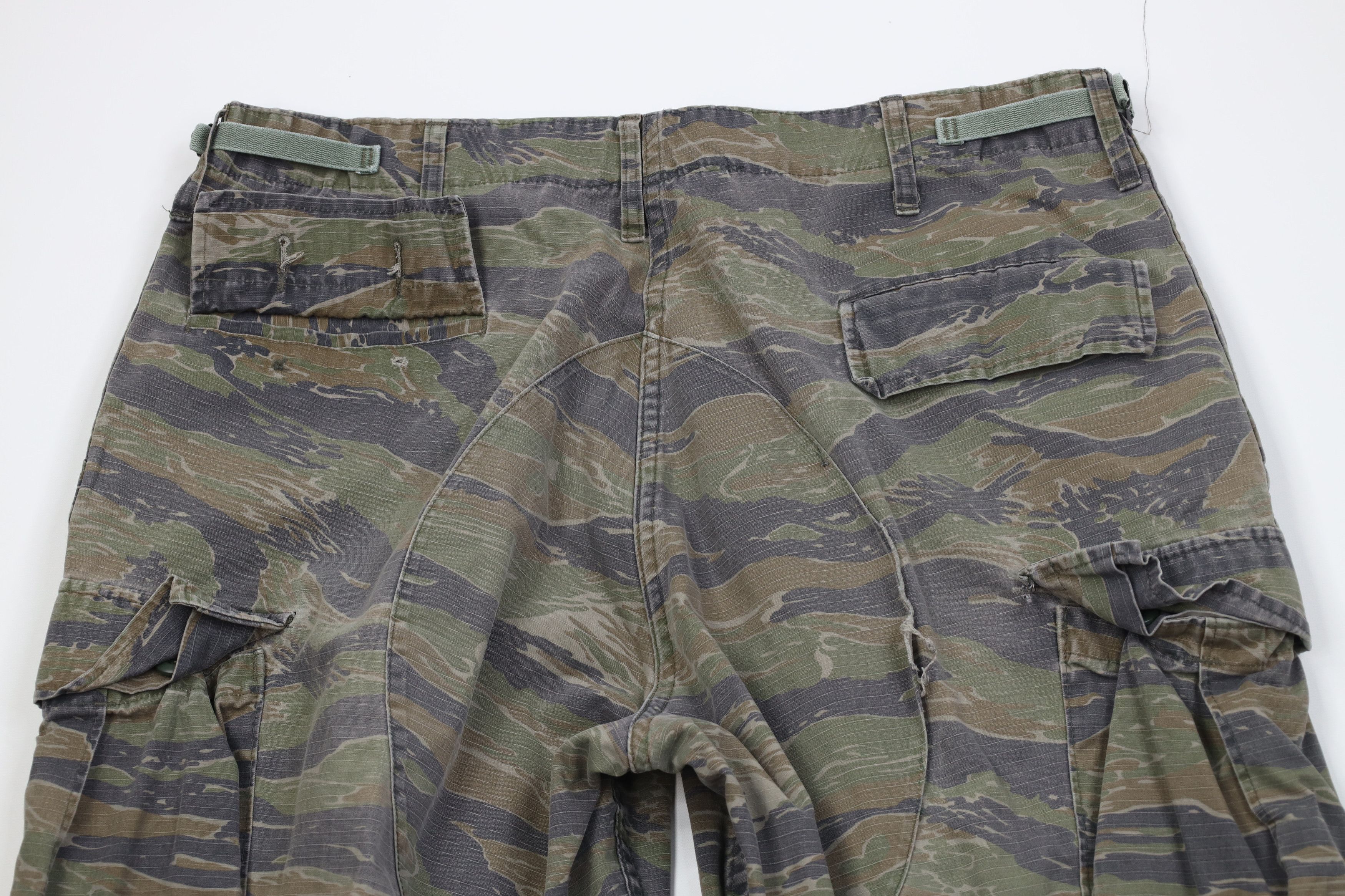 Vintage Vintage Y2K Double Knee Tiger Stripe Camouflage Cargo Pants Size US 36 / EU 52 - 10 Thumbnail