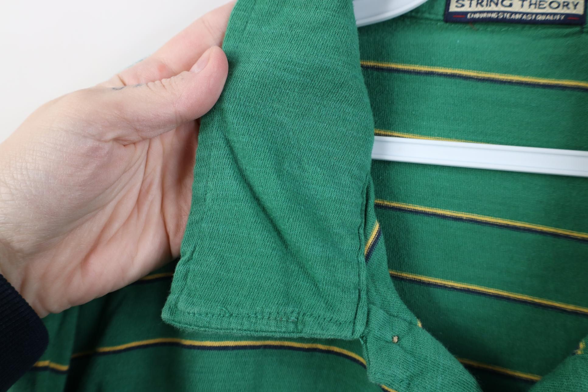 Vintage Vintage 90s Y2K Streetwear Striped Long Sleeve Polo Shirt Size US L / EU 52-54 / 3 - 6 Thumbnail
