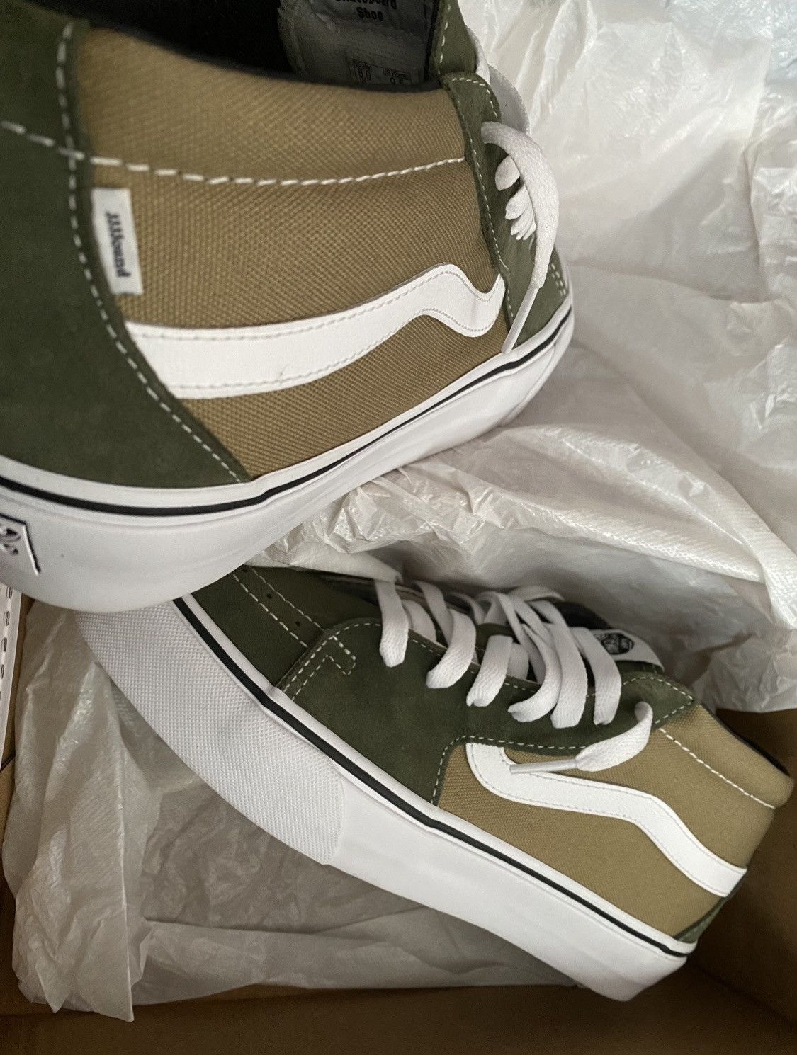 JJJJound × Vans JJJJound x Vans Vault Sk8-Mid LX Green Size US 8 / EU 41 - 8 Thumbnail