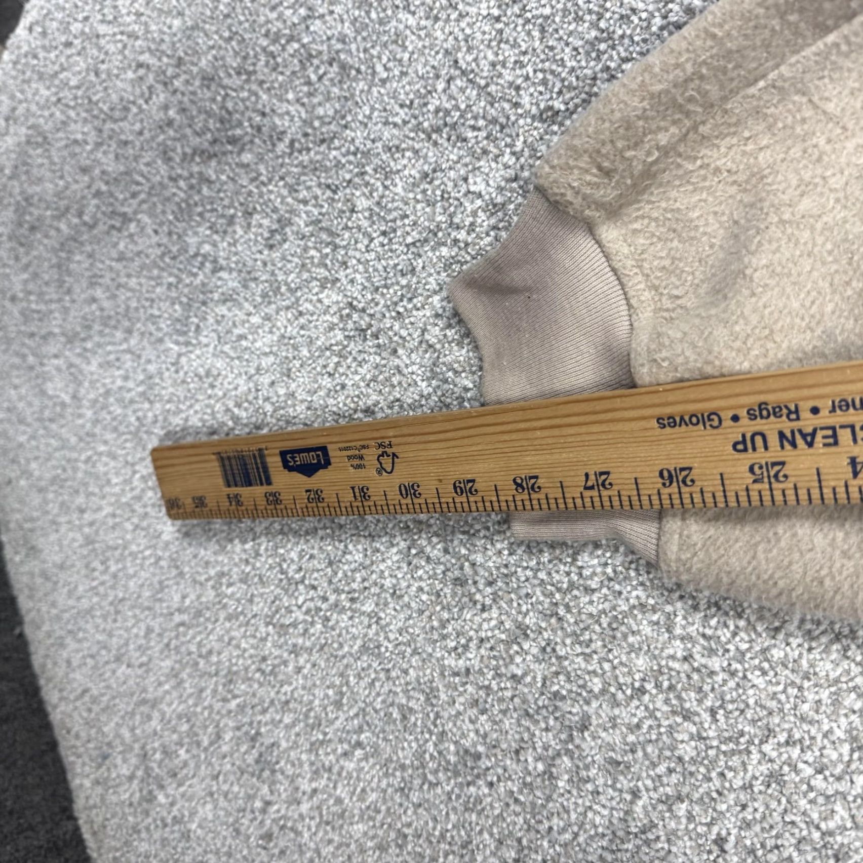 Express VINTAGE Express Athletique Sweatpants Mens M Tan Beige Lounge 90s Joggers Pockets Elastic Waist Drawstring Fleece Size US 31 - 4 Thumbnail