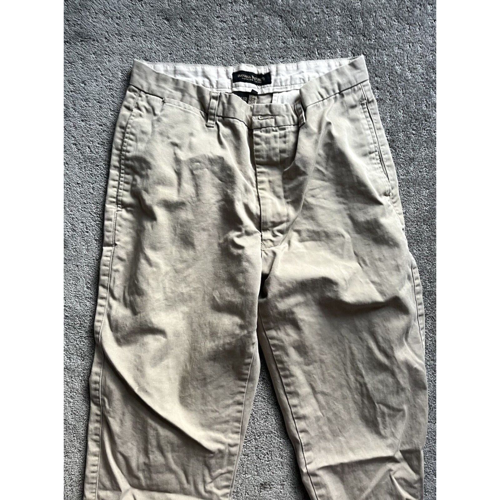Banana Republic VINTAGE Banana Republic Khaki Pants Chino Mens 32R Regular Brown 29in Inseam Mens Size US 32 / EU 48 - 2 Thumbnail