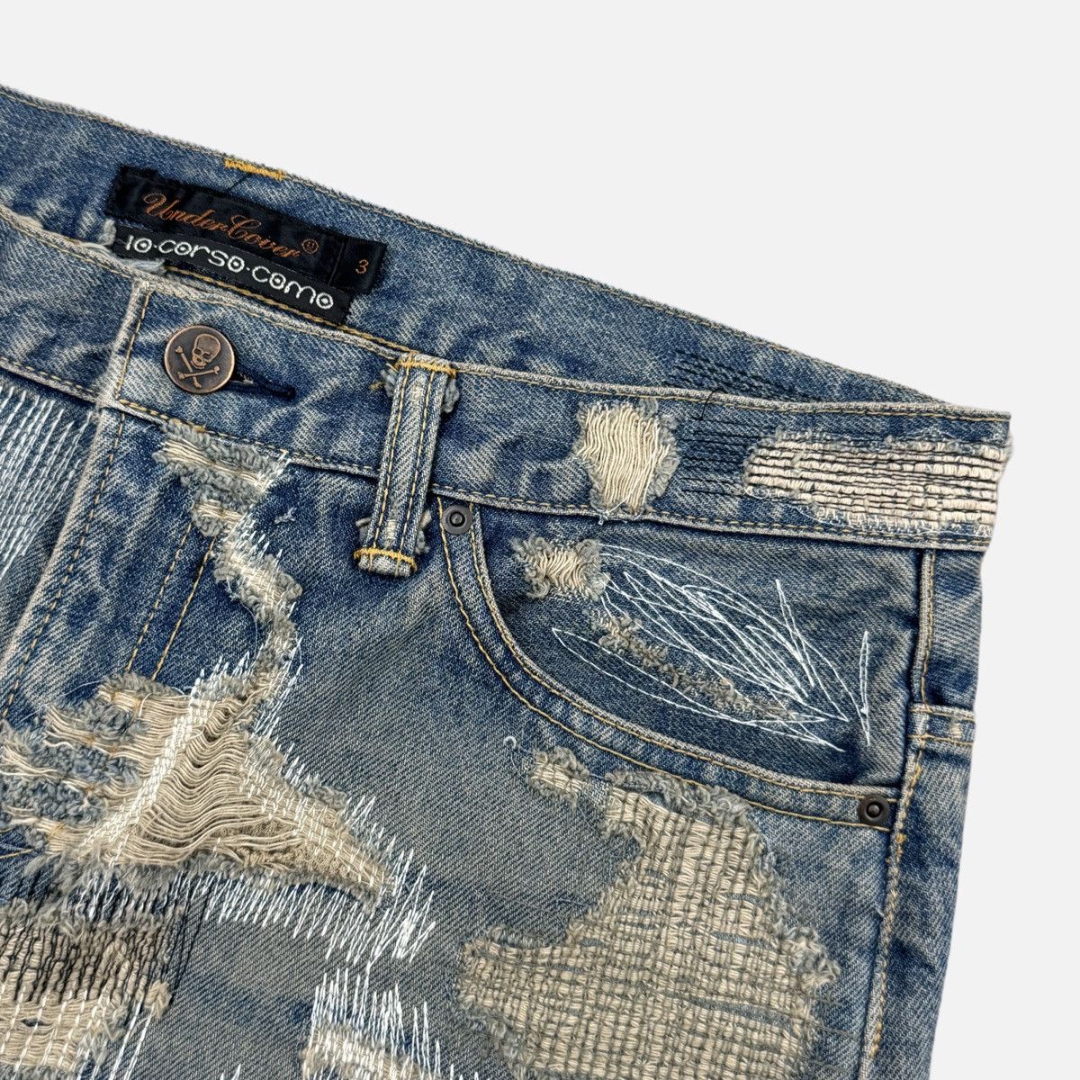 Undercover 05AW UNDERCOVER ‘ART&CRAFTS’ 85 DENIM SKIRT Size 27" / US 4 / IT 40 - 3 Thumbnail
