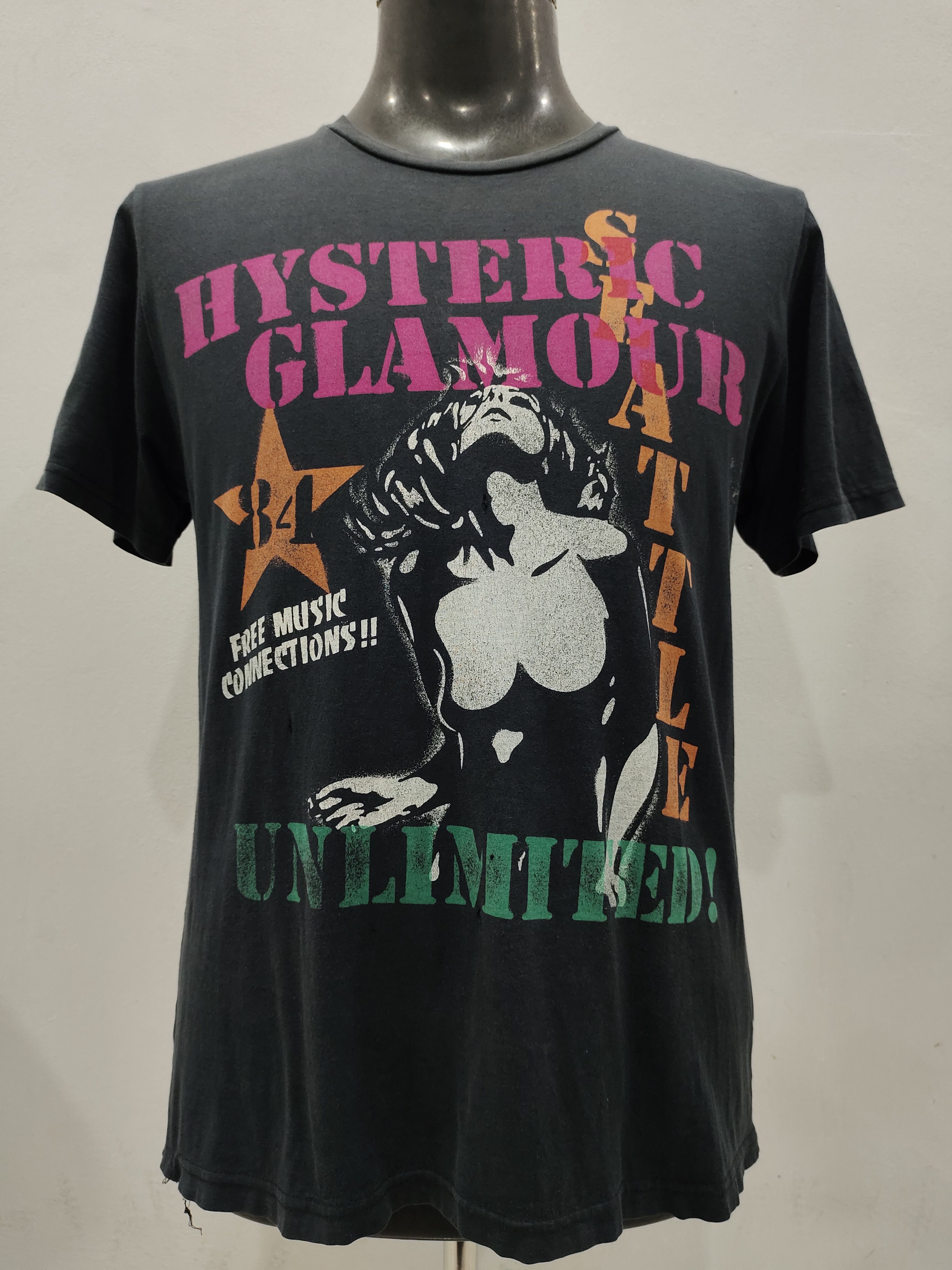 Hysteric Glamour Vintage Hysteric Glamour Distressed Tee Size US L / EU 52-54 / 3 - 1 Thumbnail