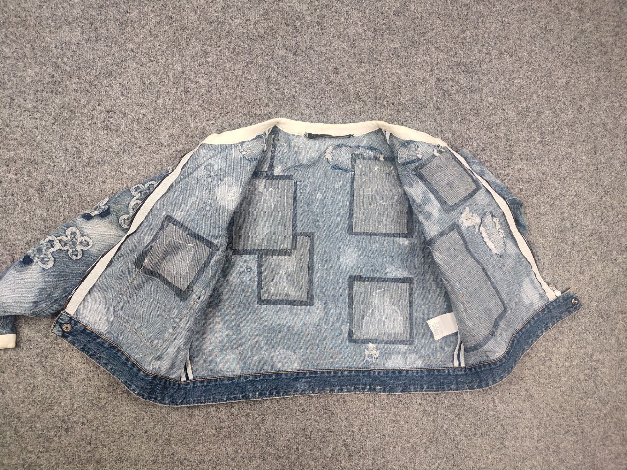Dsquared2 Dsquared2 Vintage Denim Flower Applique Cropped Zip Jacket Size M / US 6-8 / IT 42-44 - 16 Thumbnail