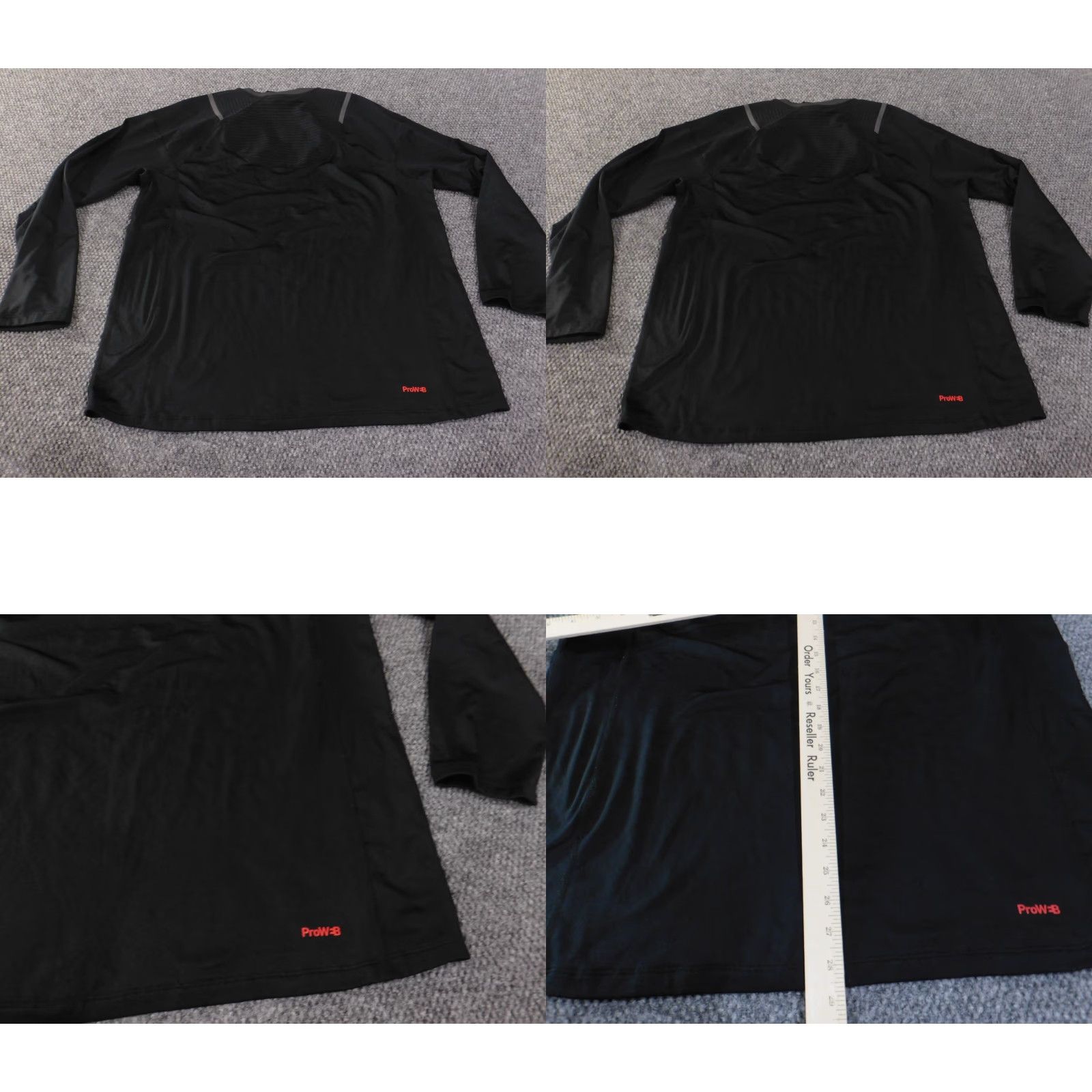 Spyder Spyder Shirt Mens Large Active Black Performance Stretch Logo Extreem T-Shirt Long Sleeve Round Neck Button-Down Knit Polyester Regular Mens Size US L / EU 52-54 / 3 - 8 Thumbnail