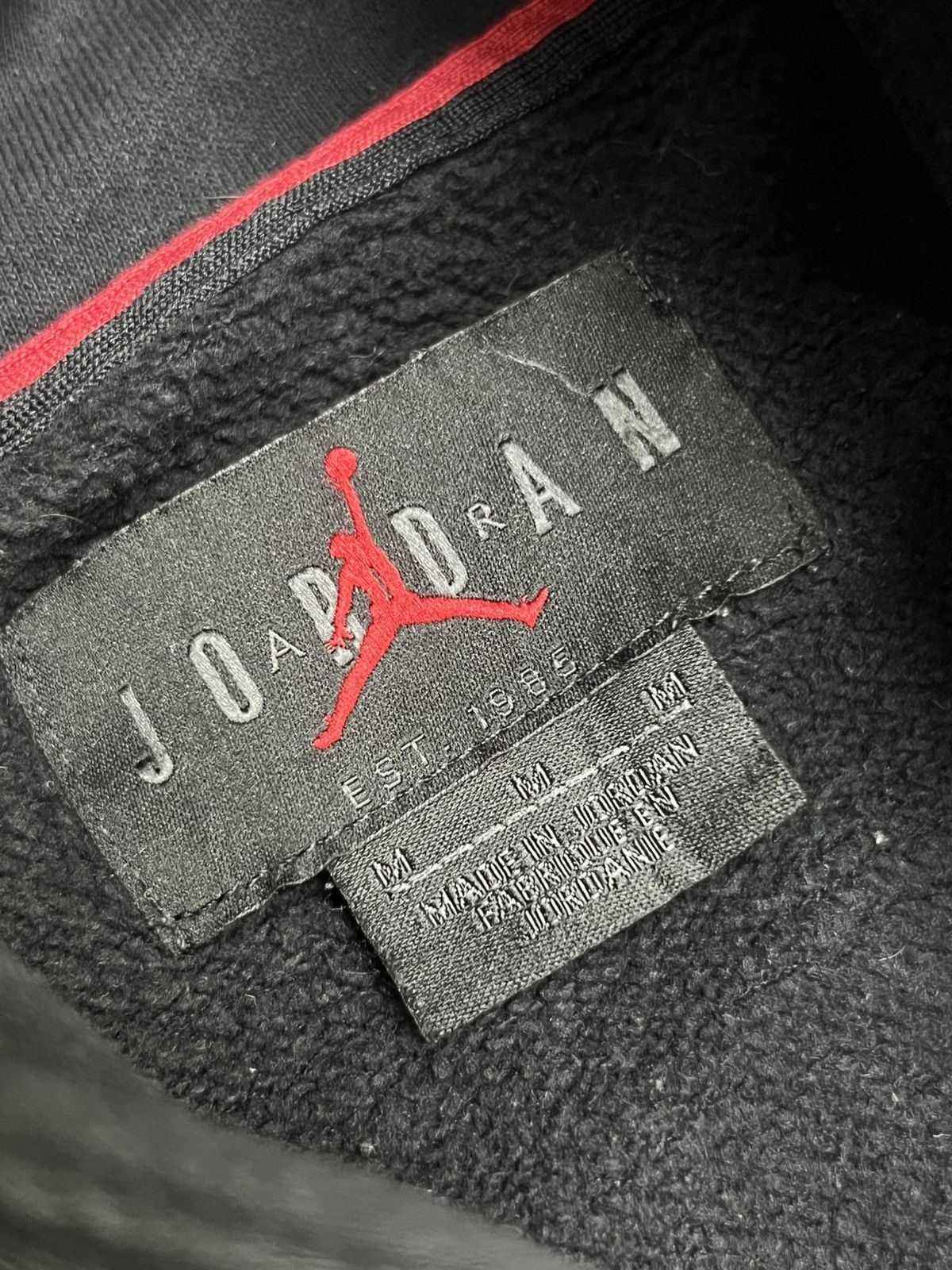 Vintage Y2K FADED NIKE AIR JORDAN BIG LOGO HOODIE Size US M / EU 48-50 / 2 - 7 Thumbnail