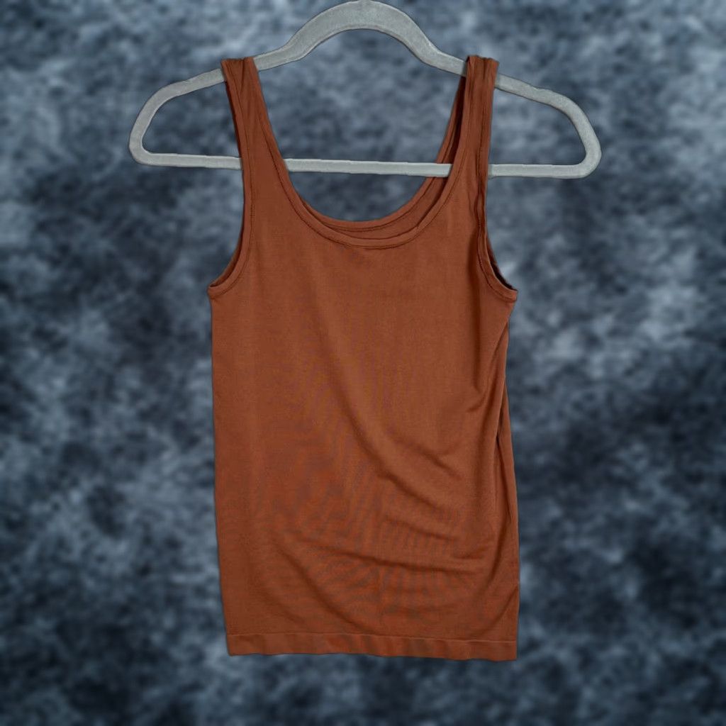 Nordstrom NORDSTROM Womens XS Brown Tank Top Nylon Spandex Sleeveless Pullover Size XS / US 0-2 / IT 36-38 - 1 Thumbnail